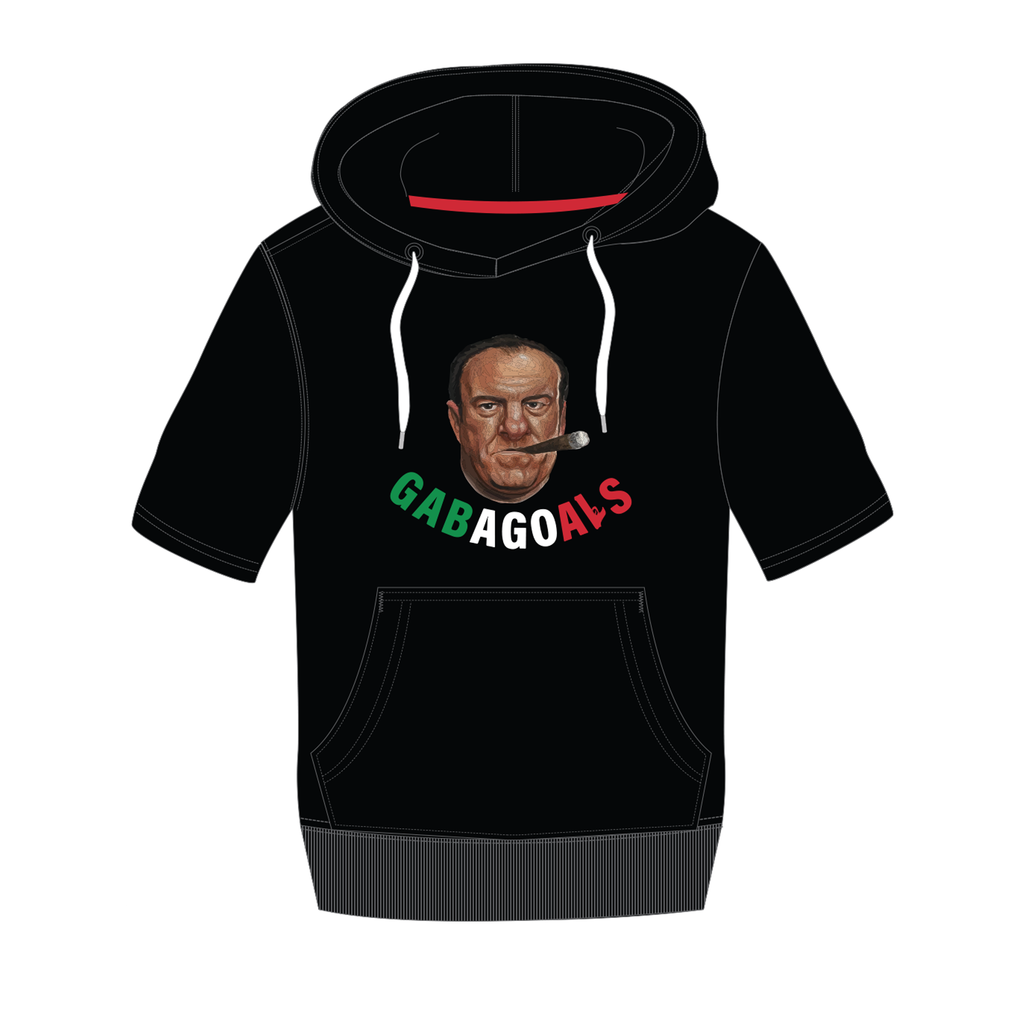 Gabagoals Short Sleeve Hoodies - UcFit Fleece Hoodie.