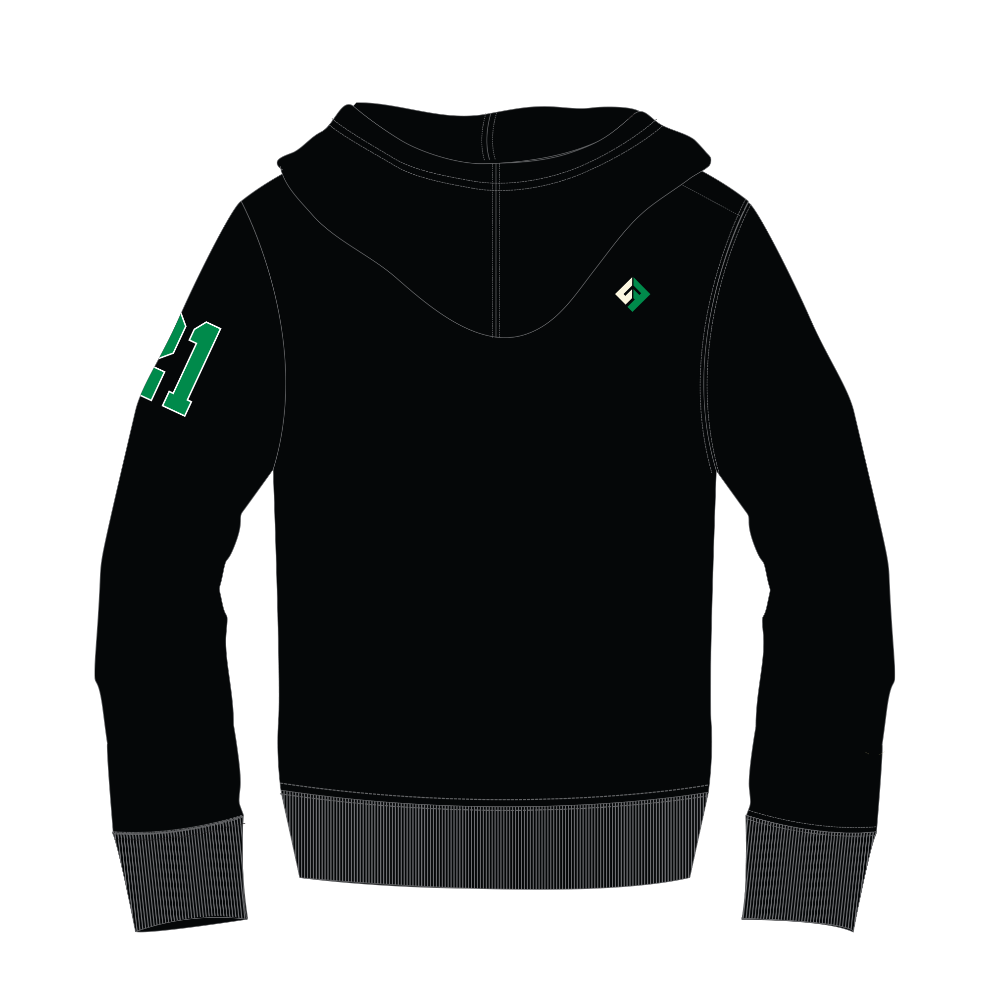 Green Gaels - UcFit Fleece Hoodie.
