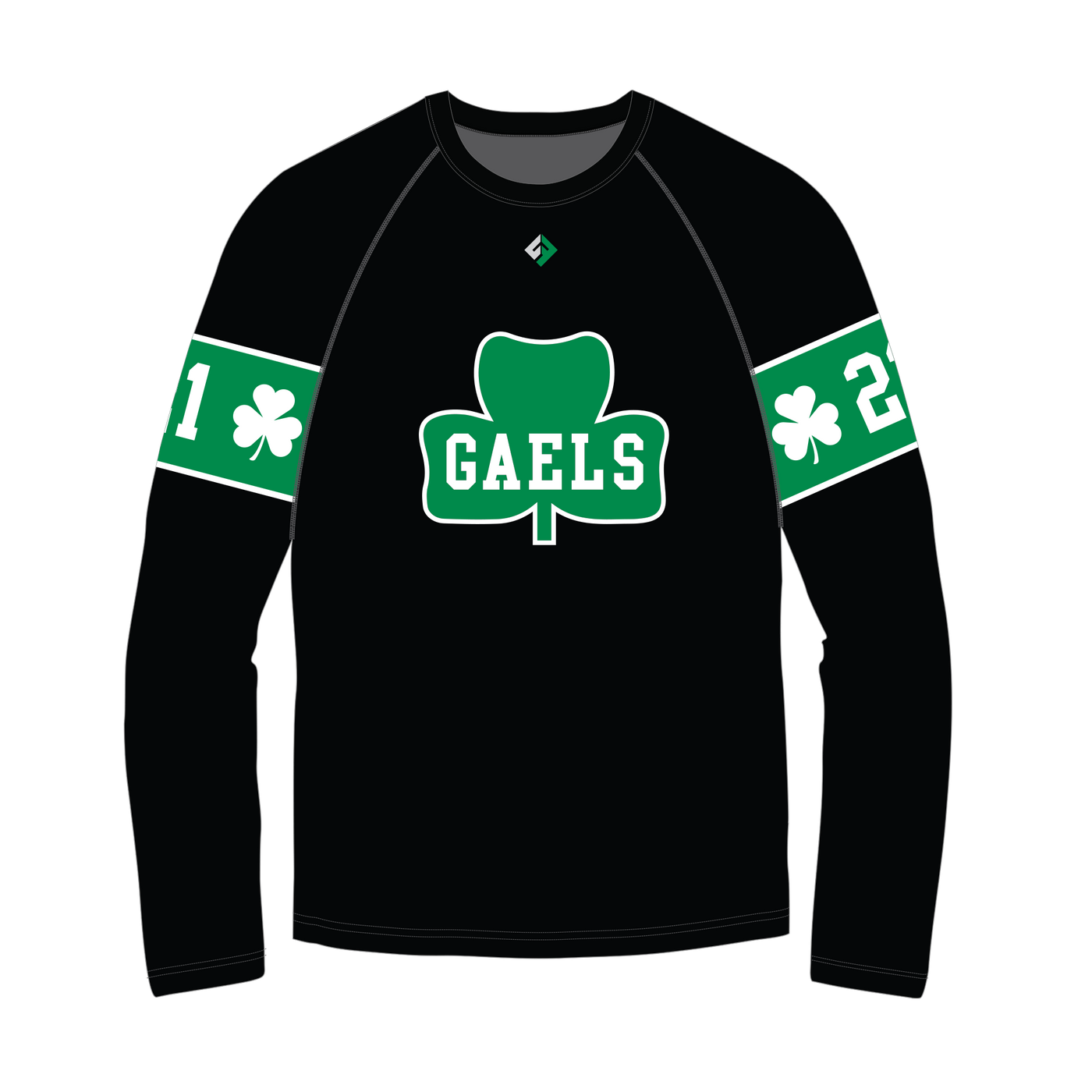 Green Gaels Long Sleeve Performance Shirt