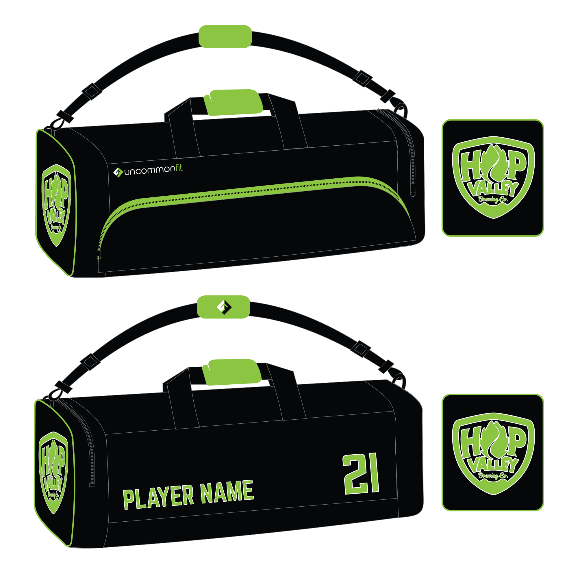 Hop Valley 'Traveler' Equipment Bag (holds 2 Sticks)