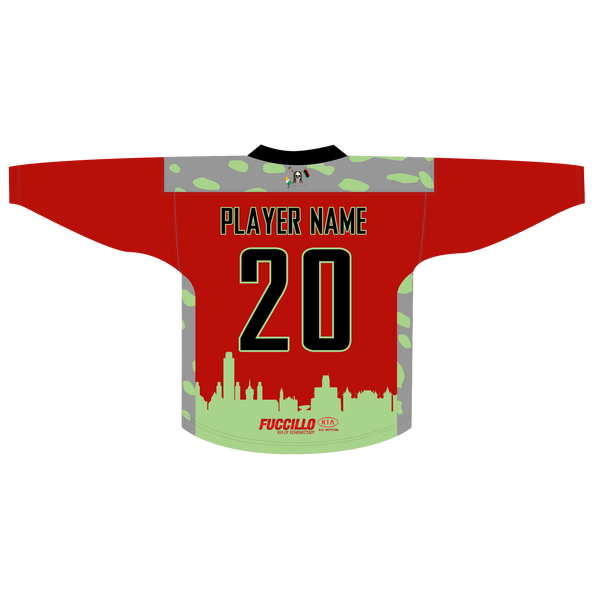 Albany Hyenas Red Jersey – Lightweight Box Lacrosse Gear