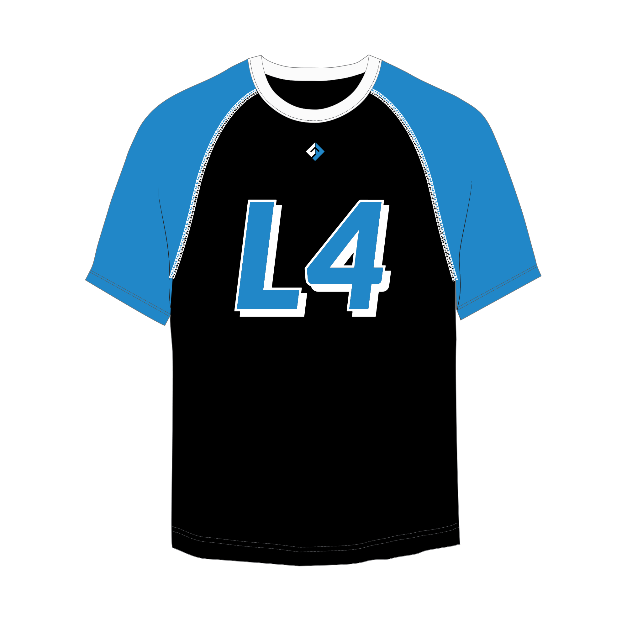 Black L4 Short Sleeve Performance Shirt