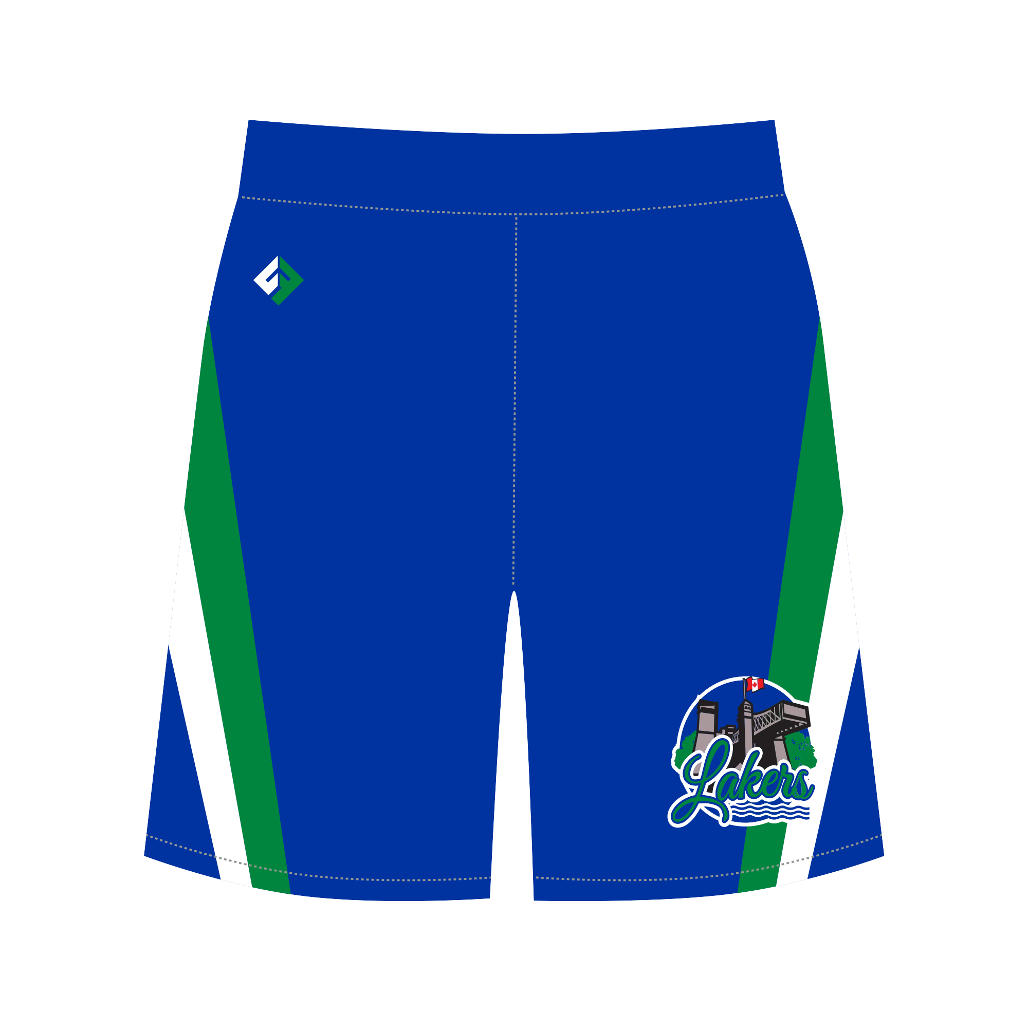 Lakers Lacrosse Game Shorts - 7.5" Inseam