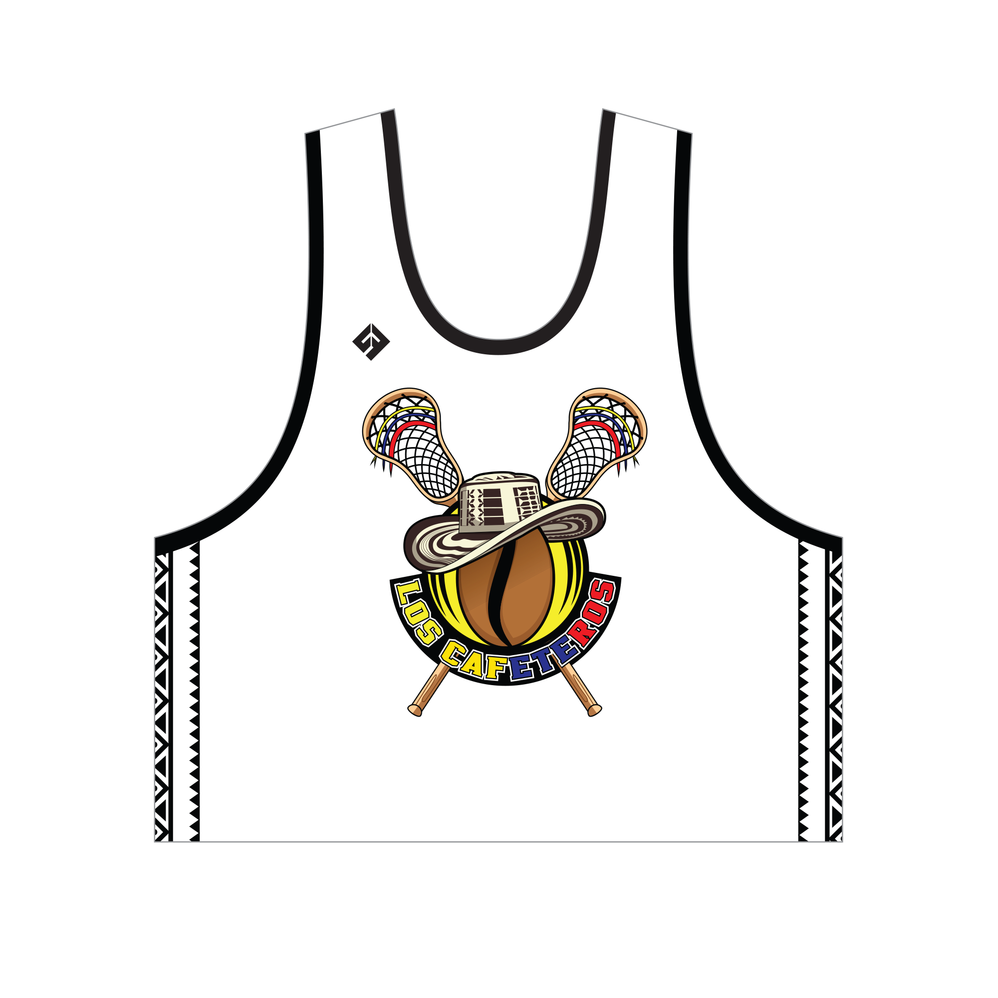 Uncommon Fit Cafeteros Lacrosse Pinnie | box lacrosse uniforms | Uncommon Fit