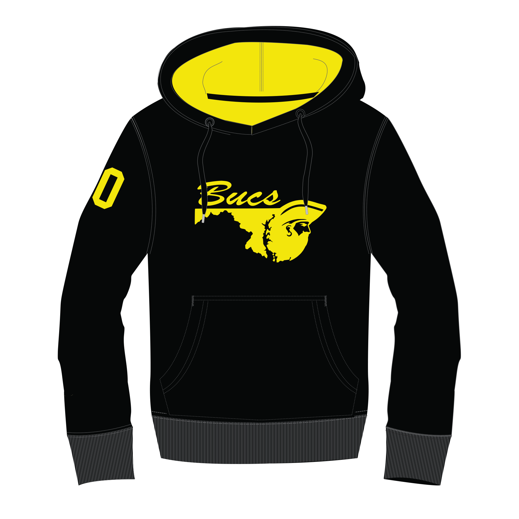 Maryland Bucs- UcFit Fleece Hoodie.