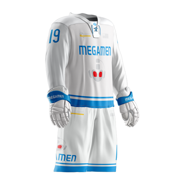 Megamen Lacrosse 2019 (White Jersey) | box lacrosse uniforms