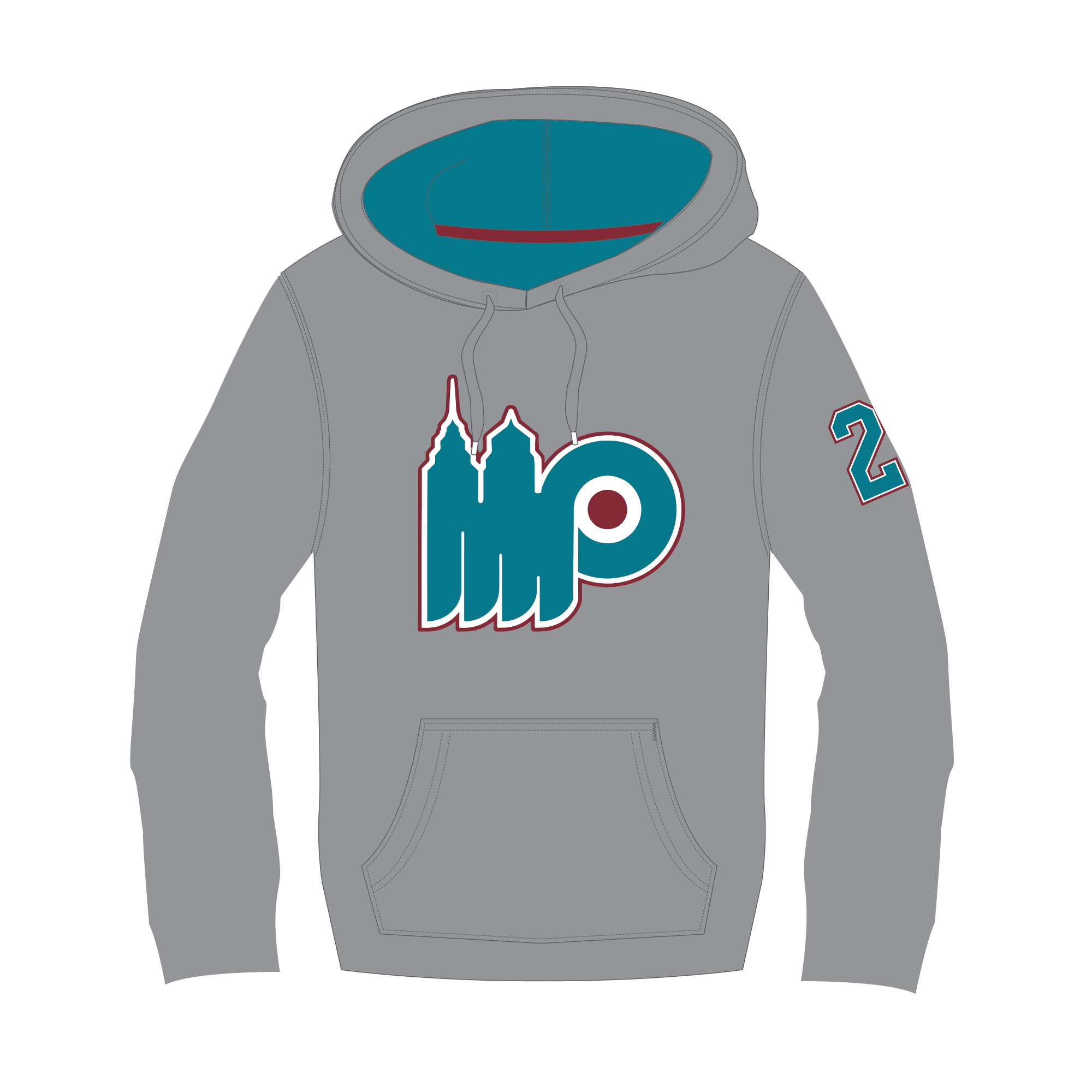 Mighty Pucks- UcFit French Terry Hoodie.