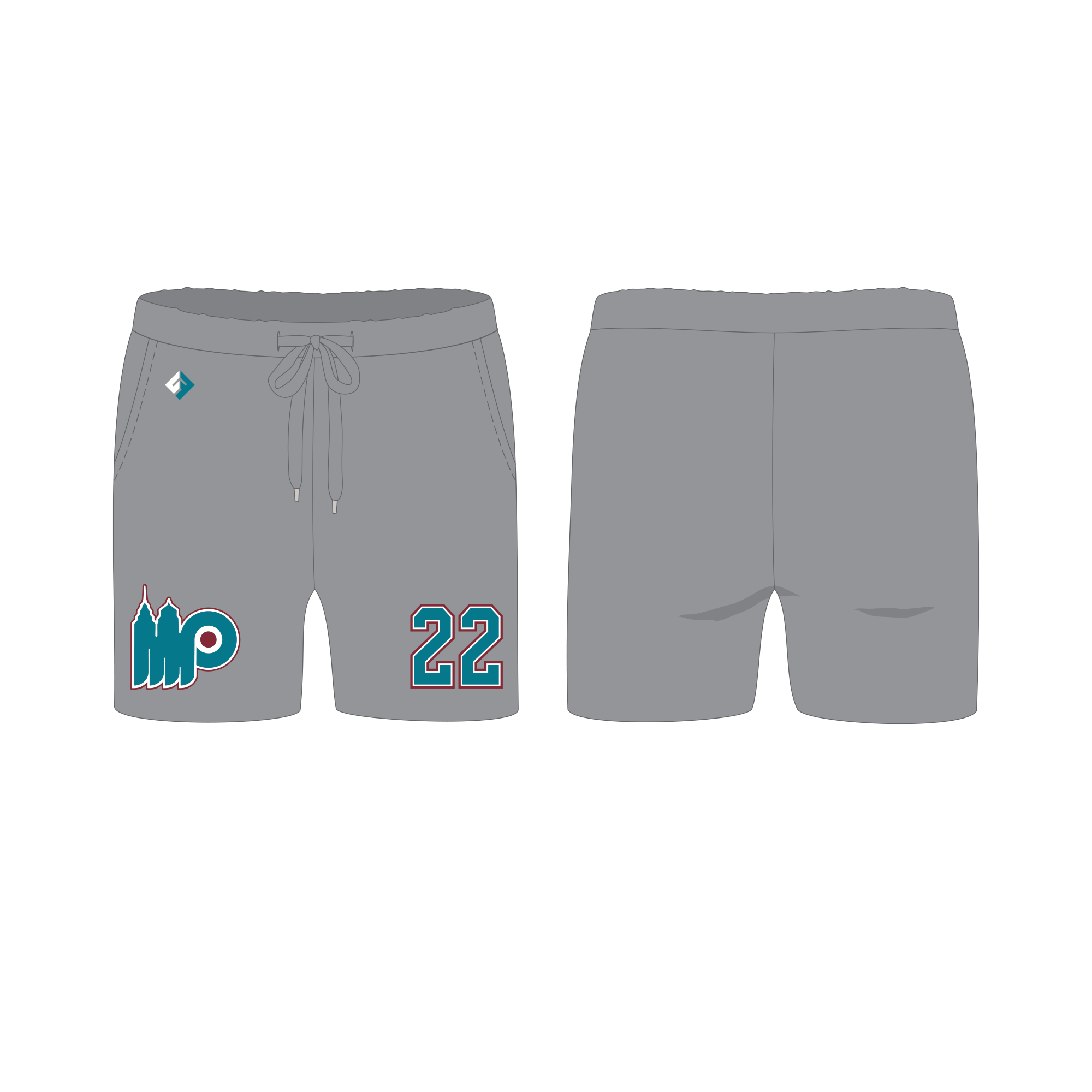 Mighty Pucks Joggers Shorts - French Terry