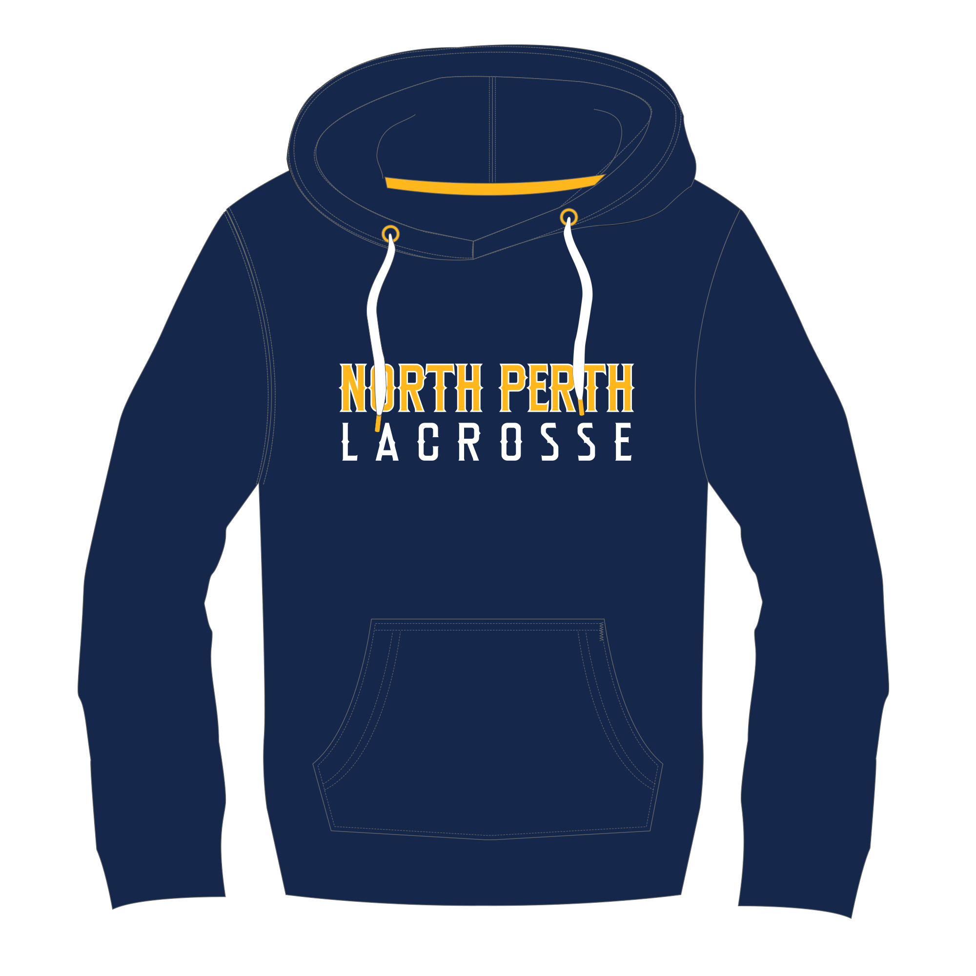 North Perth Outlaws - UcFit Fleece Hoodie.
