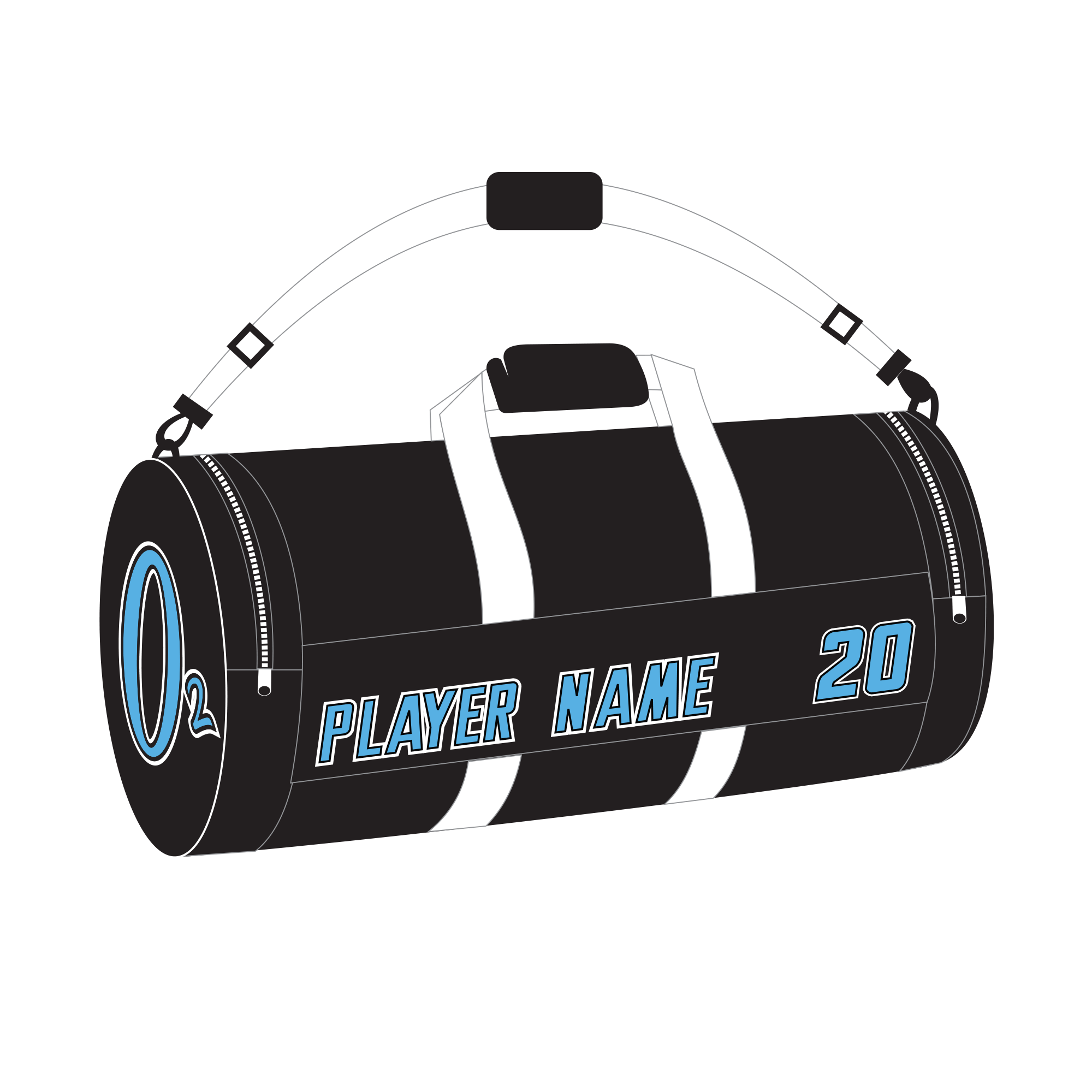 O2 Lacrosse Barrel Bag