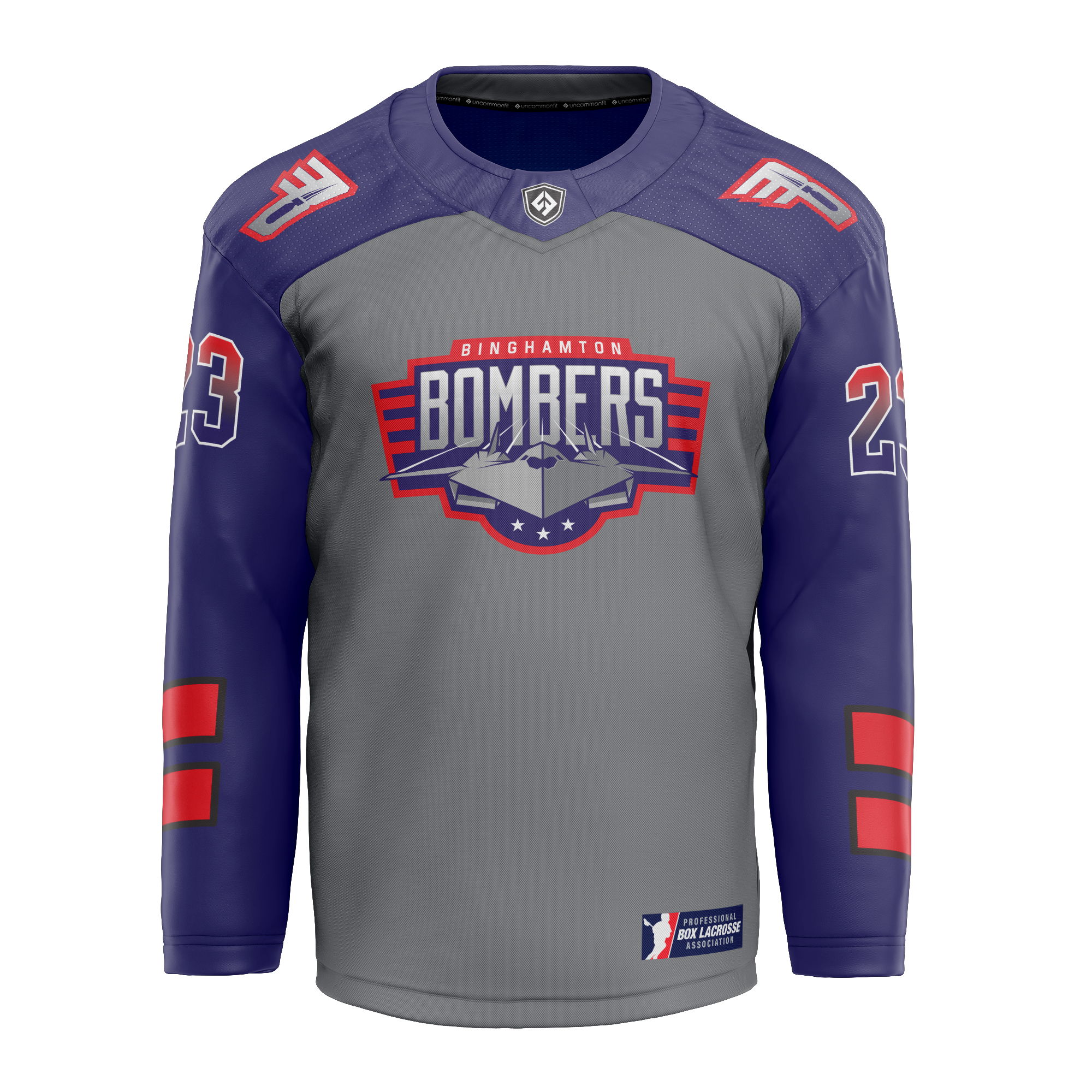 Uncommon Fit Binghamton Bombers- PBLA | box lacrosse uniforms | Uncommon Fit