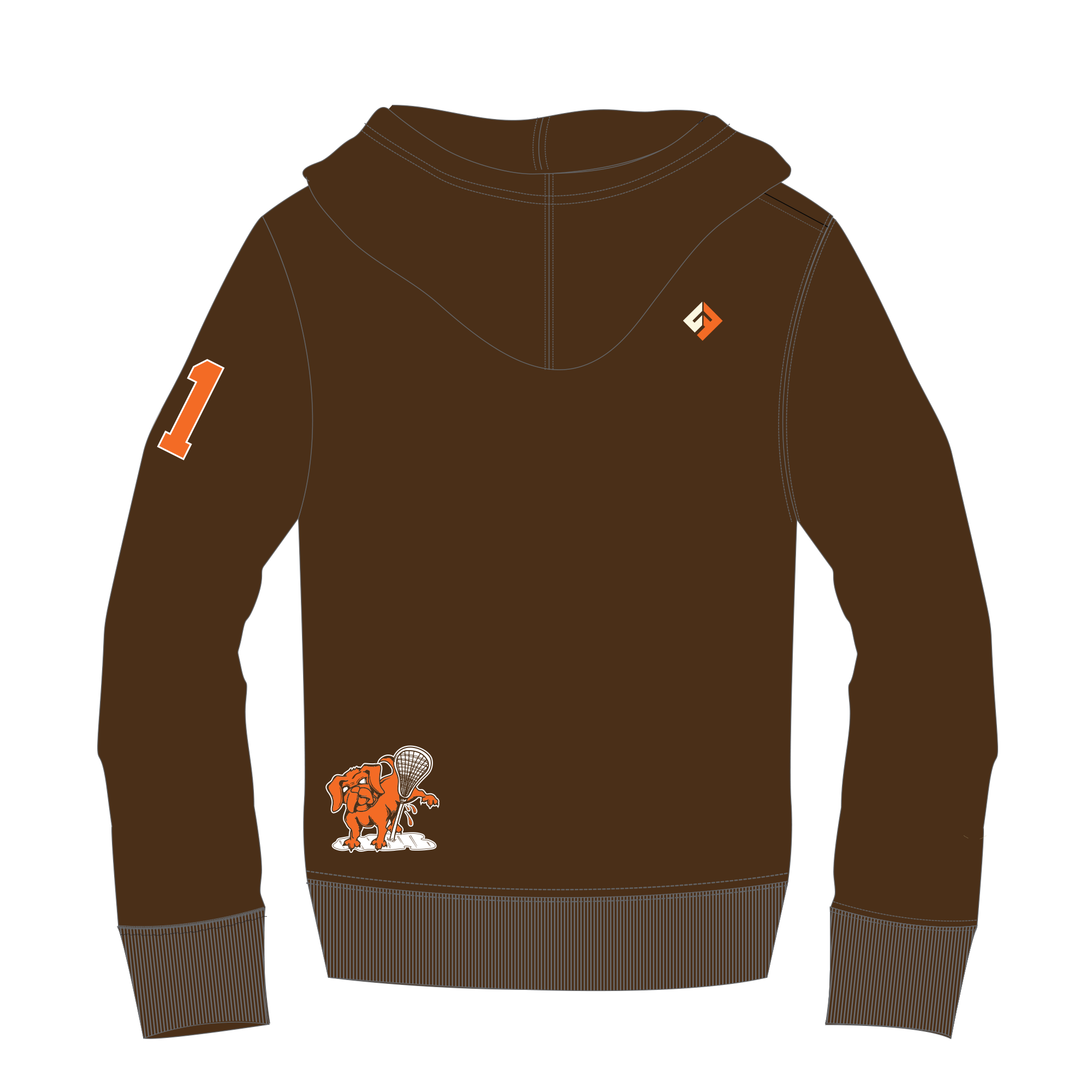 Hairy Pups - UcFit French Terry Hoodie.