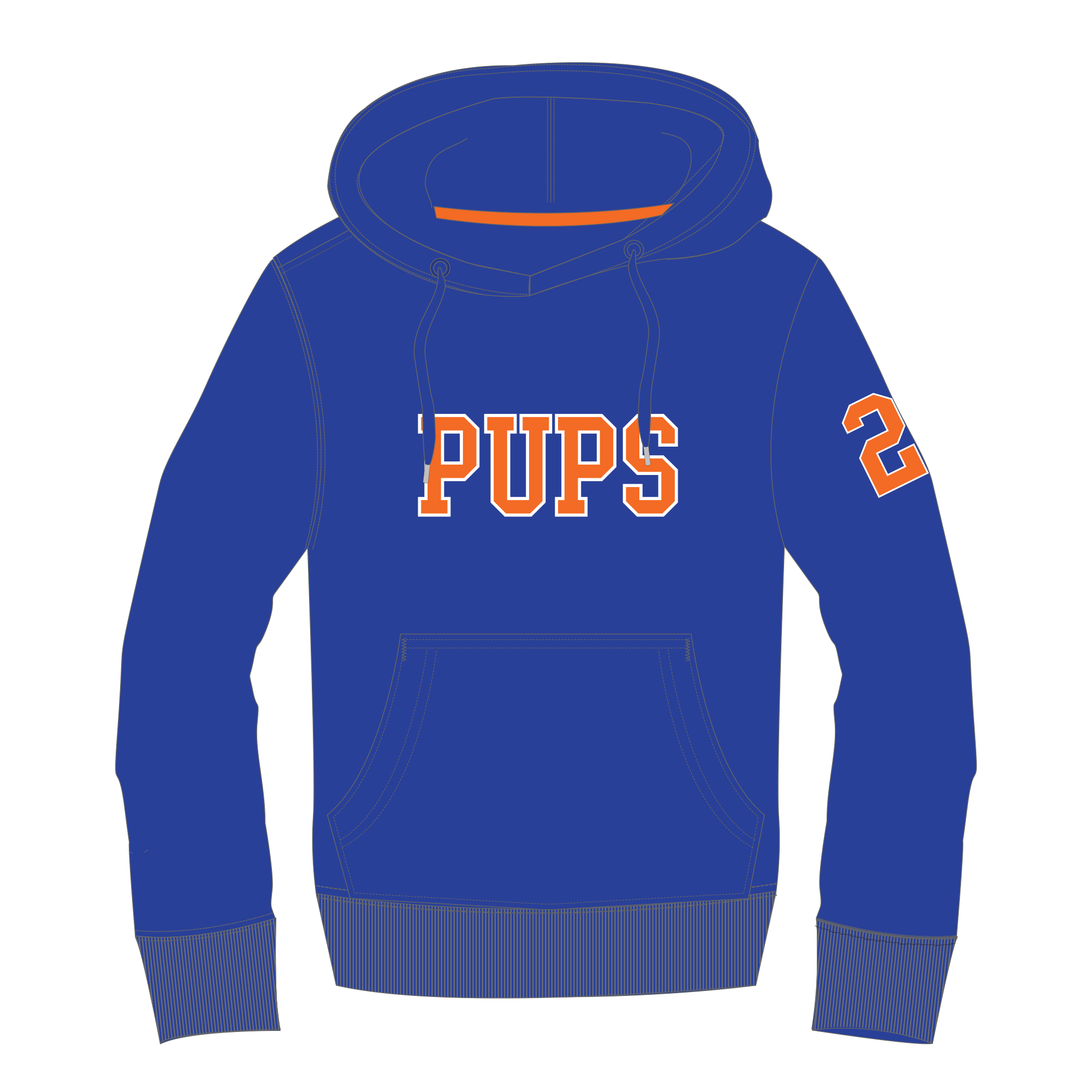 Hairy Pups - UcFit French Terry Hoodie.