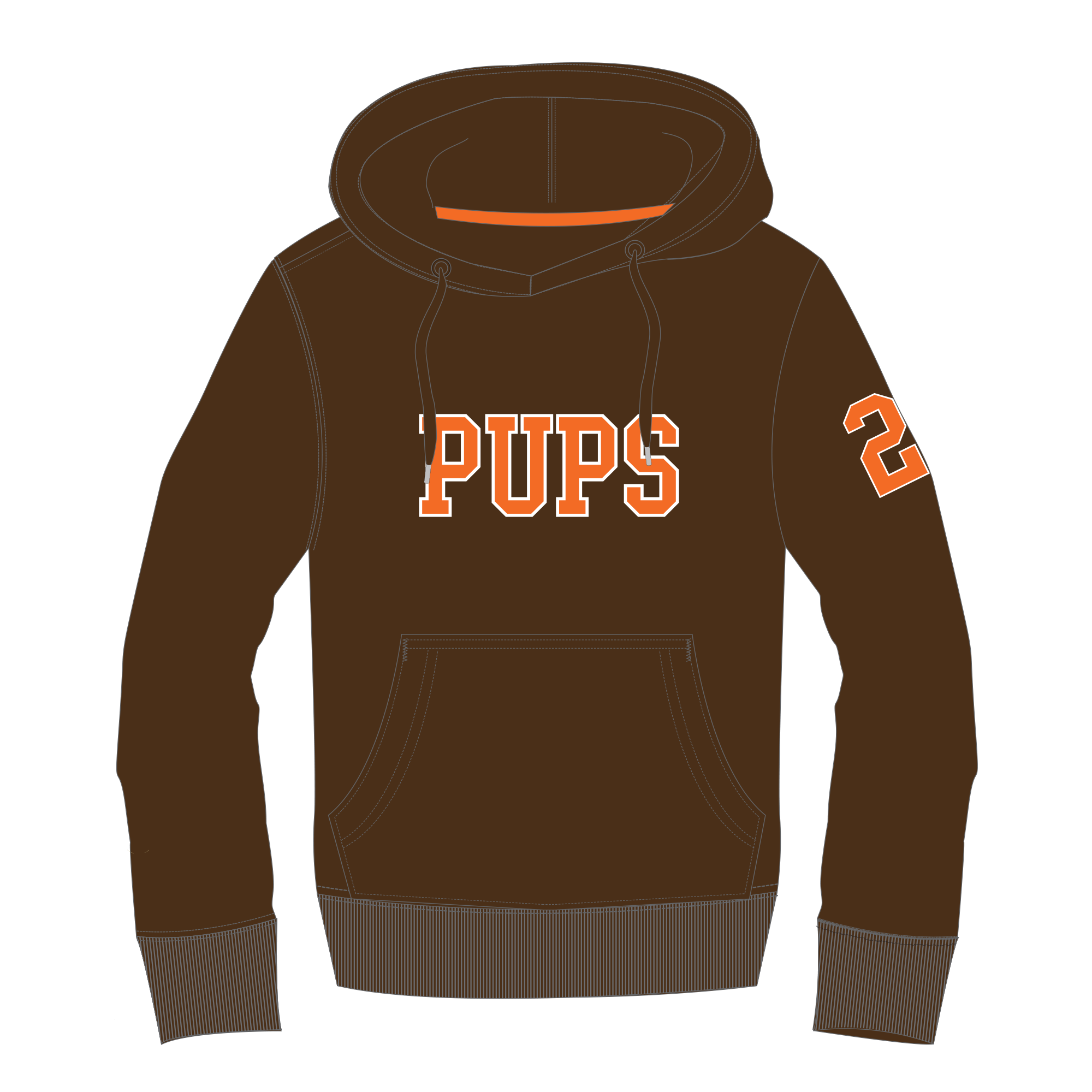 Hairy Pups - UcFit French Terry Hoodie.