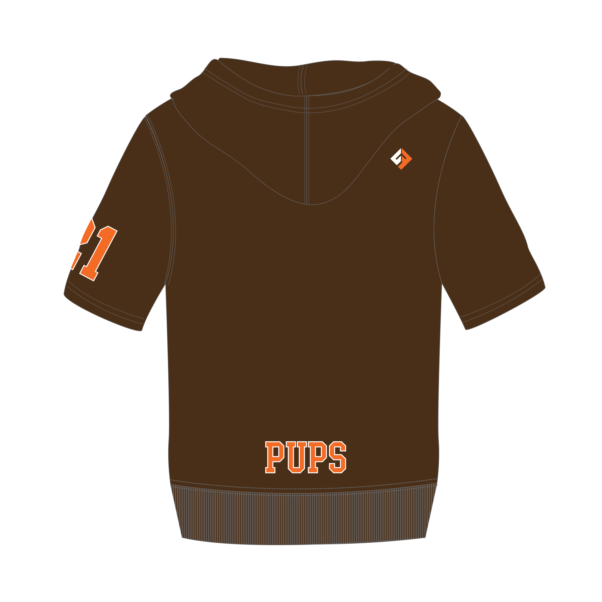 French terry sales short sleeve hoodie