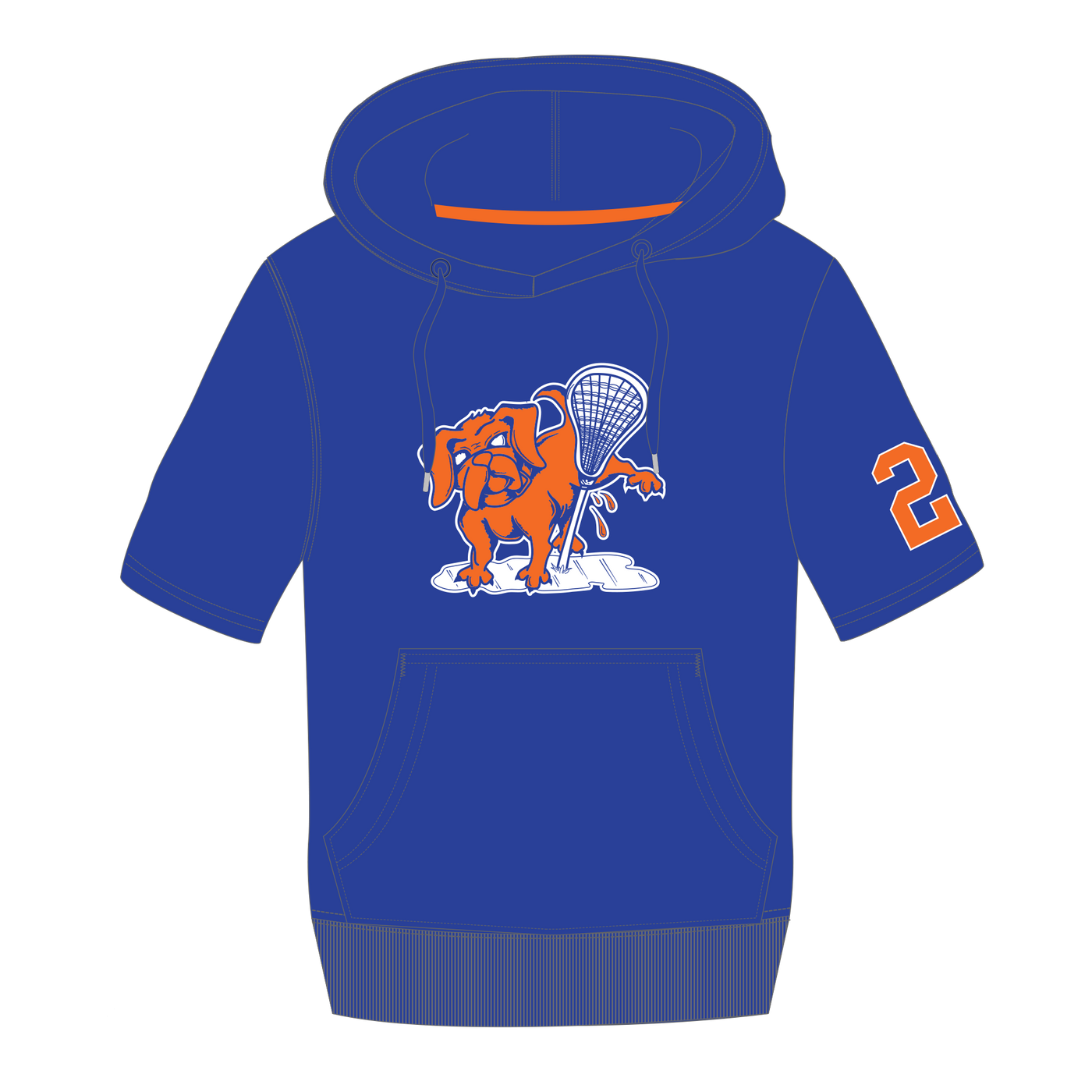 Hairy Pups - UcFit French Terry Short Sleeve Hoodie.