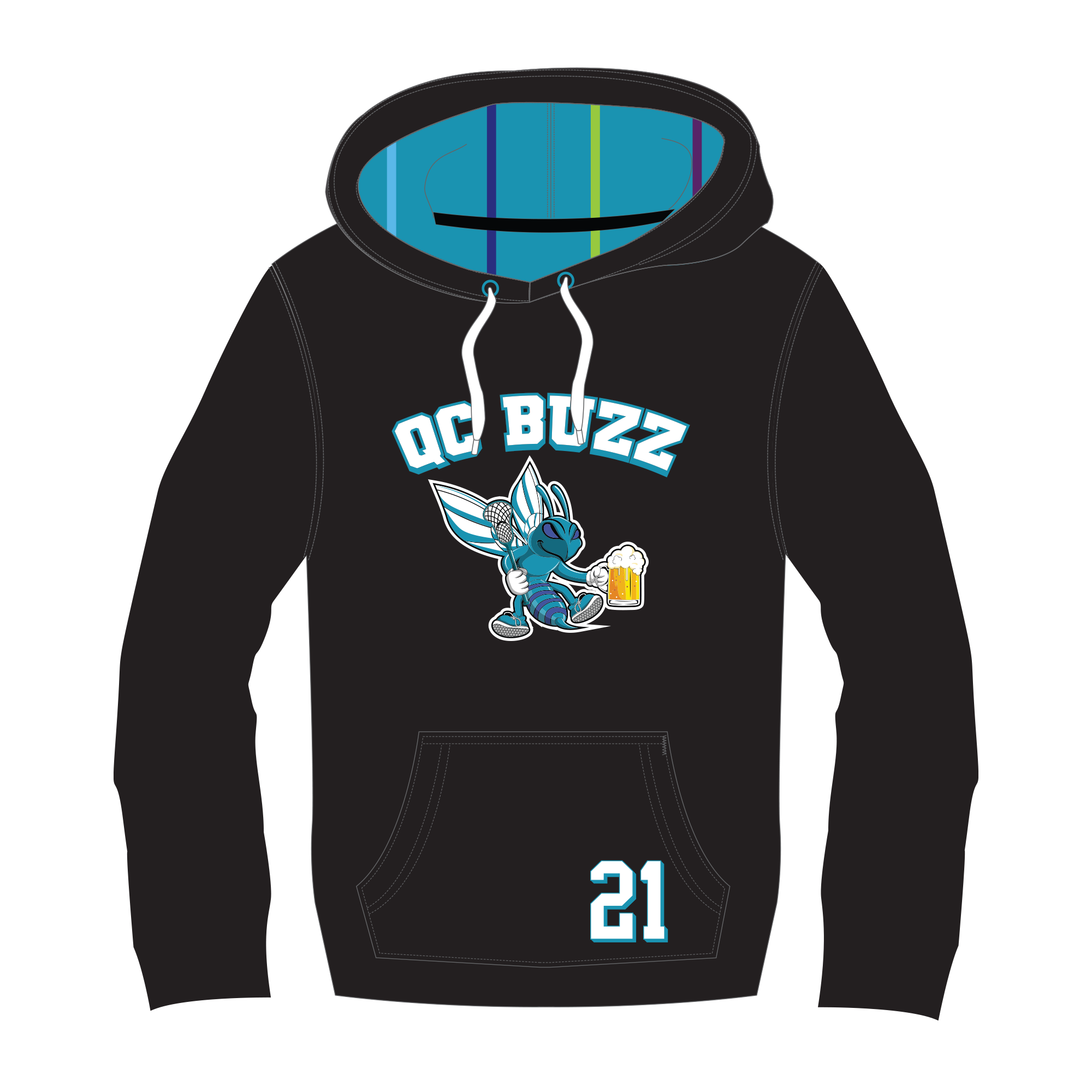 QC BUZZ - UcFit Fleece Hoodie.