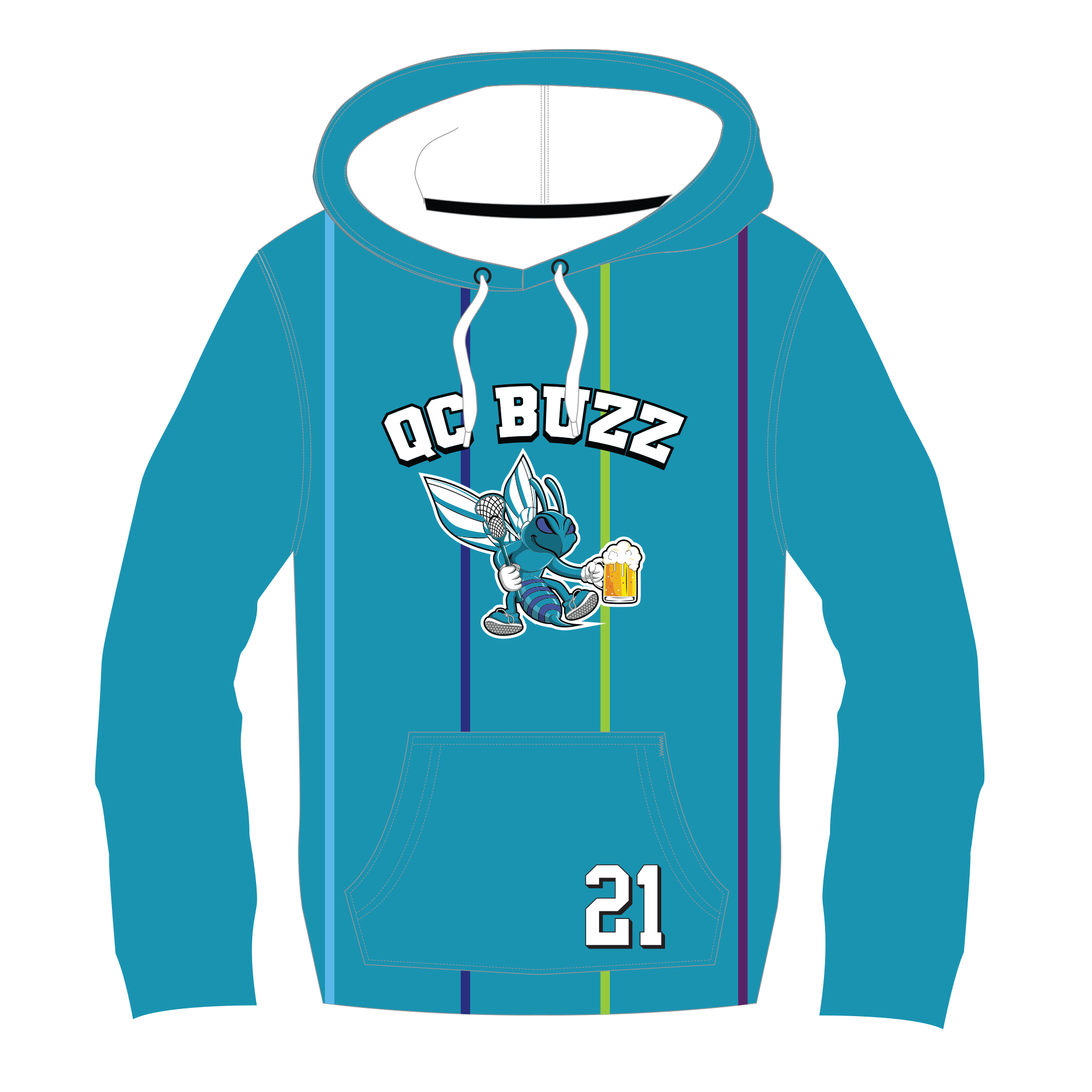 QC BUZZ Sublimated Hoodie