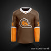 NLL Quebec Caribous 1975 Brown Jerseys