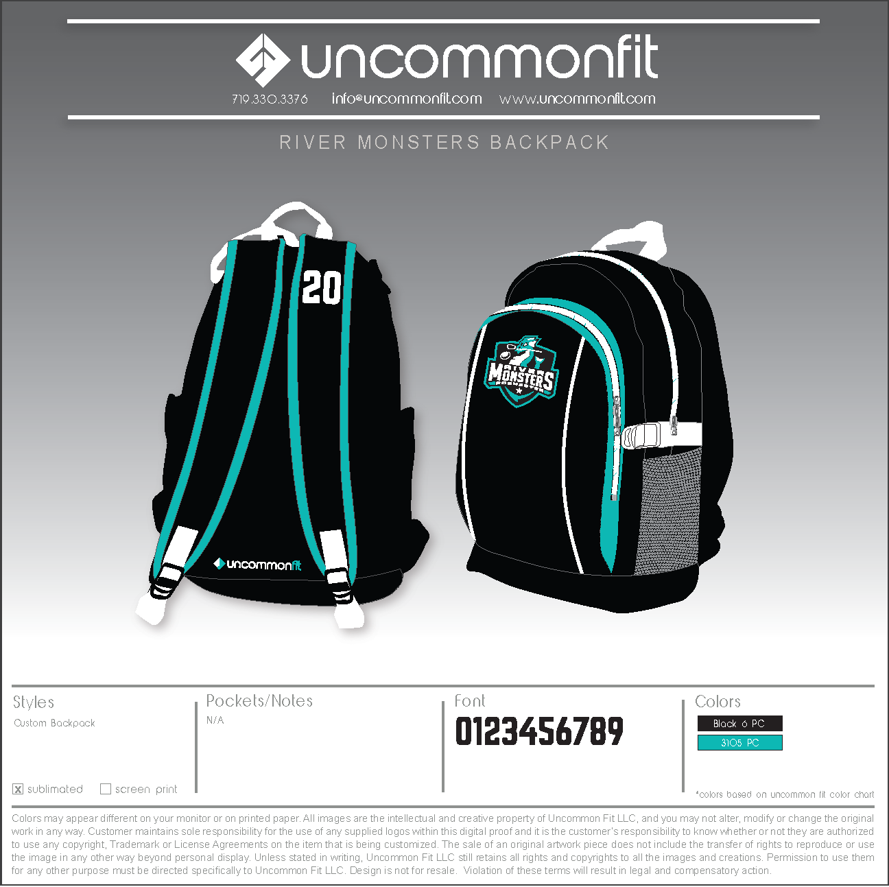 River Monsters Backpack