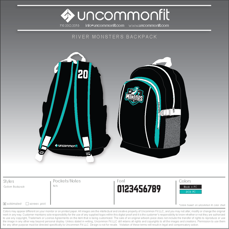 River Monsters Backpack