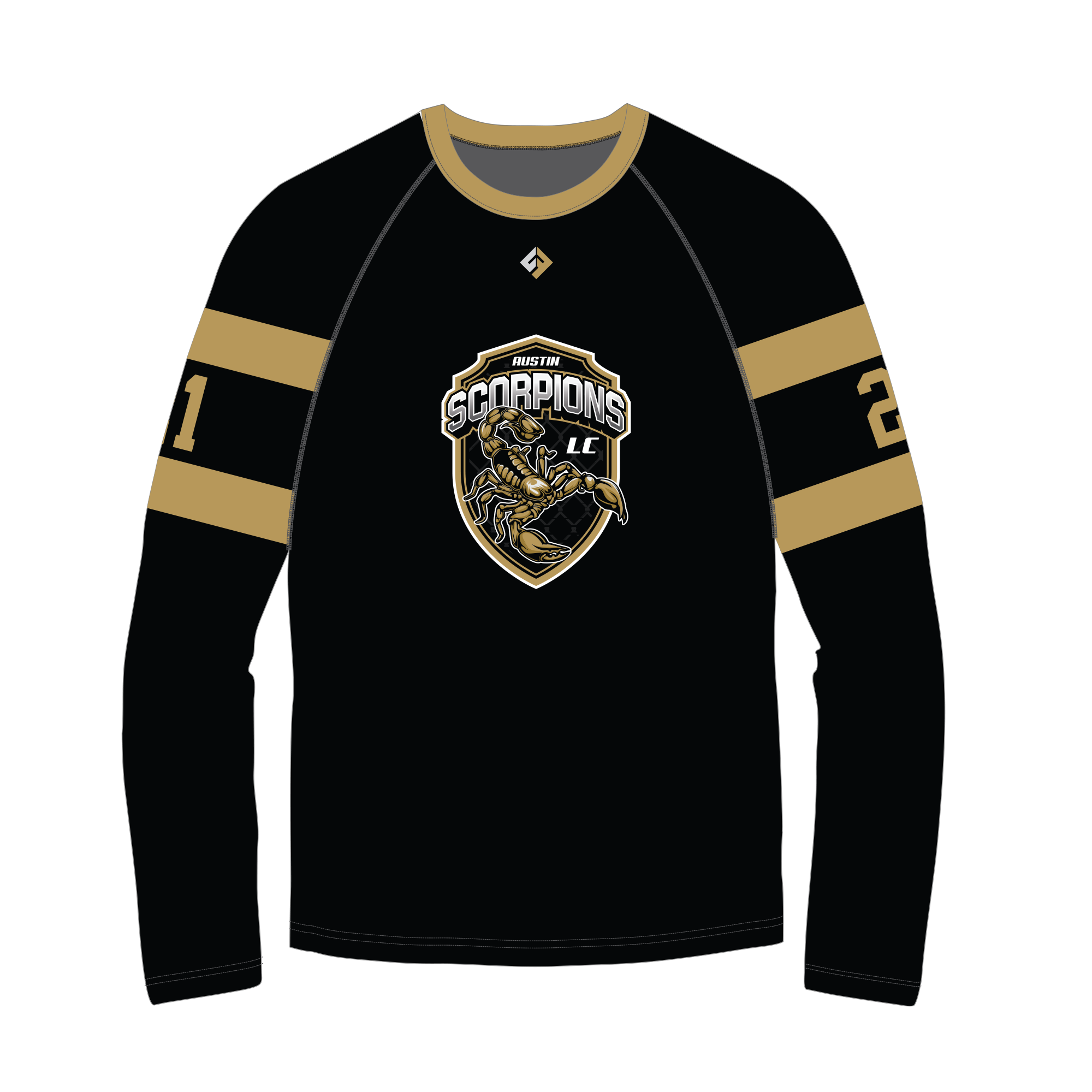 Austin Scorpions Long Sleeve Performance Shirt | box