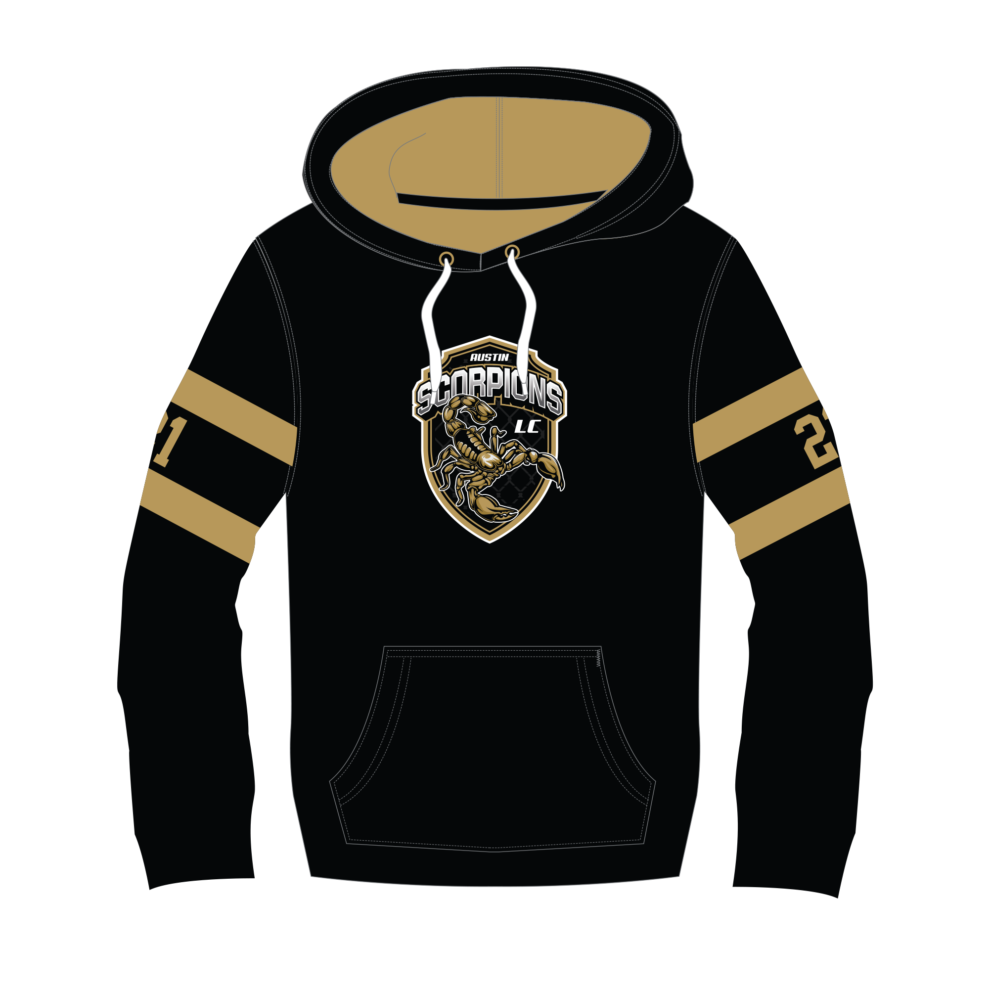 Austin Scorpions Sublimated Hoodie