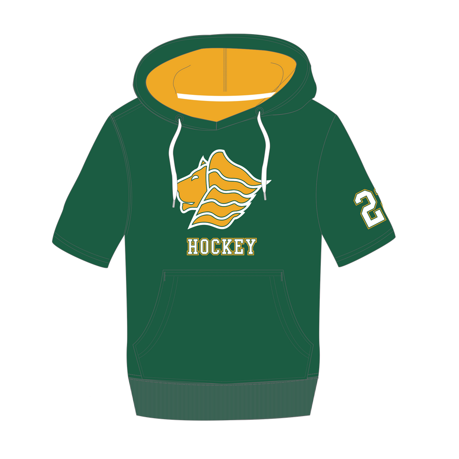 St Leo  - UcFit Short Sleeve Hoodie French Terry Hoodie.