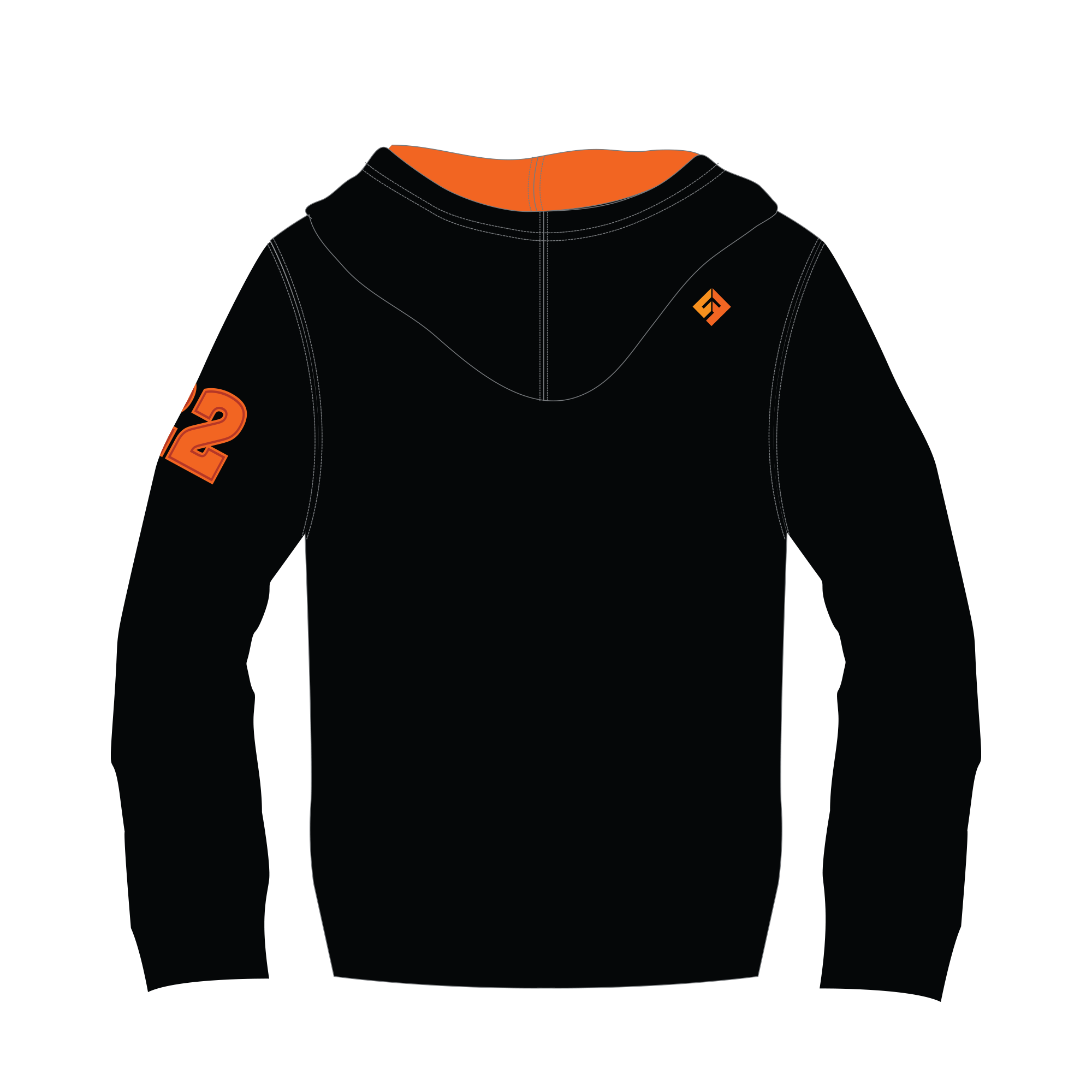 Team 2025 orange hoodie