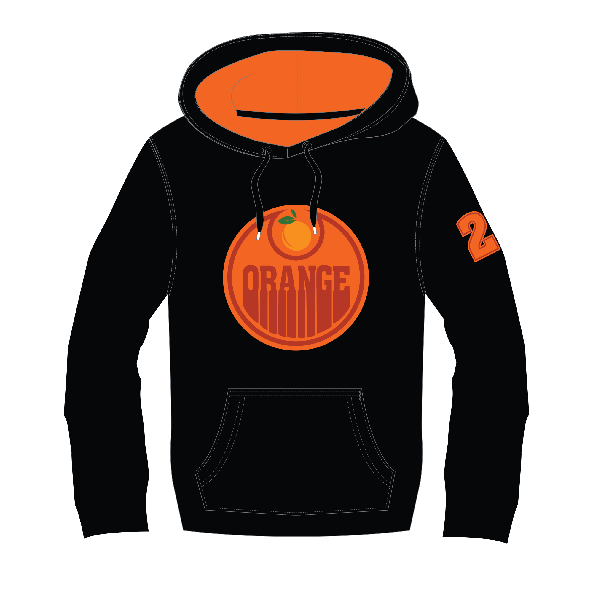 Team Orange UcFit French Terry Hoodie