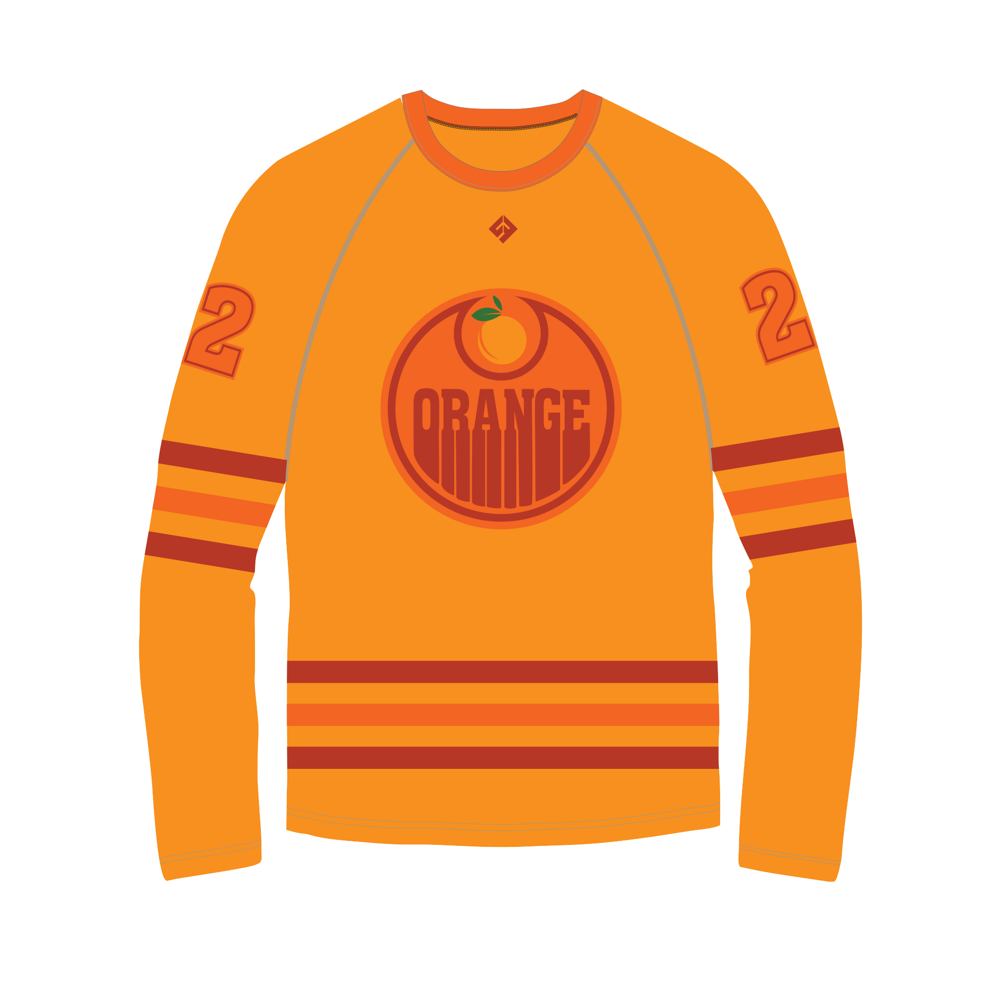 Team Orange Long Sleeve Performance Shirt