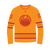 Team Orange Long Sleeve Performance Shirt