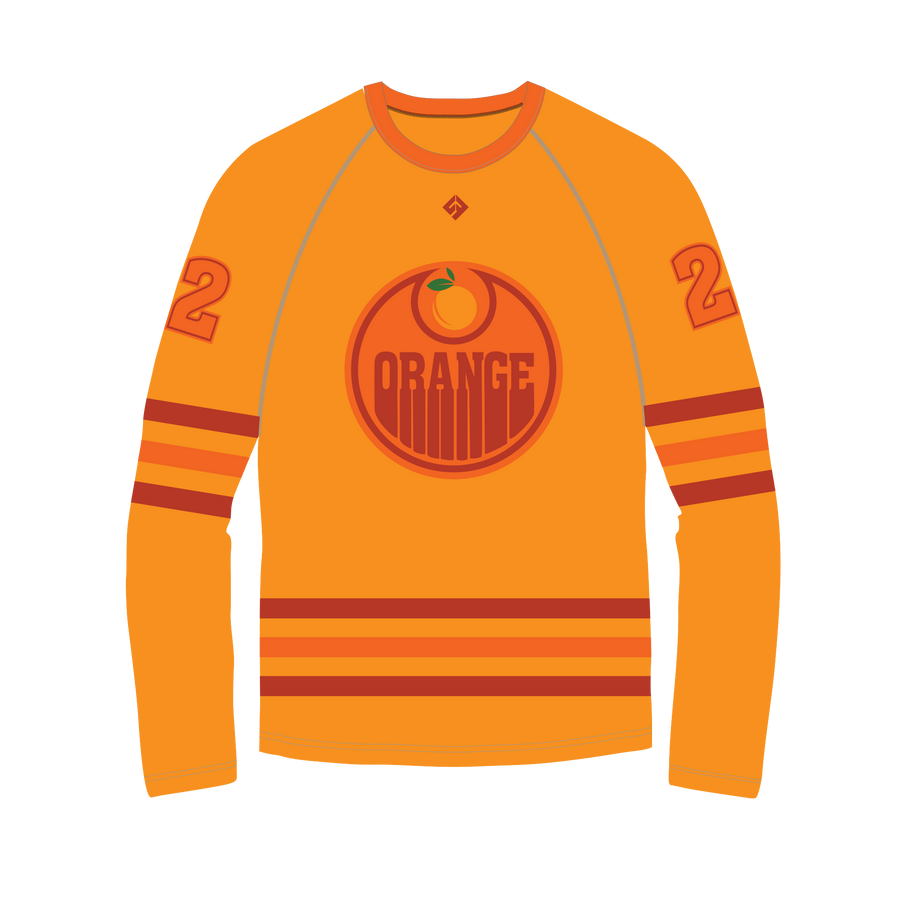 Team Orange Long Sleeve Performance Shirt