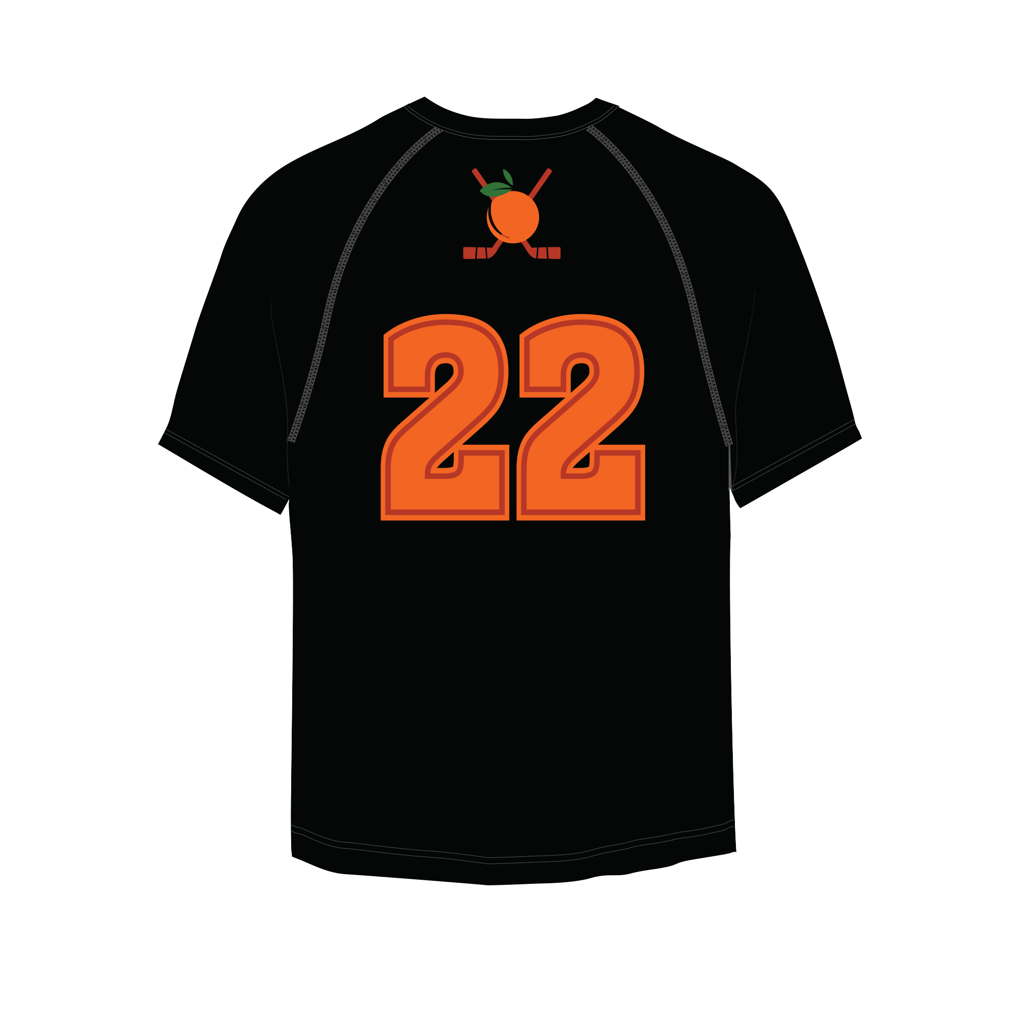 Team Orange Short Sleeve Performance Shirt