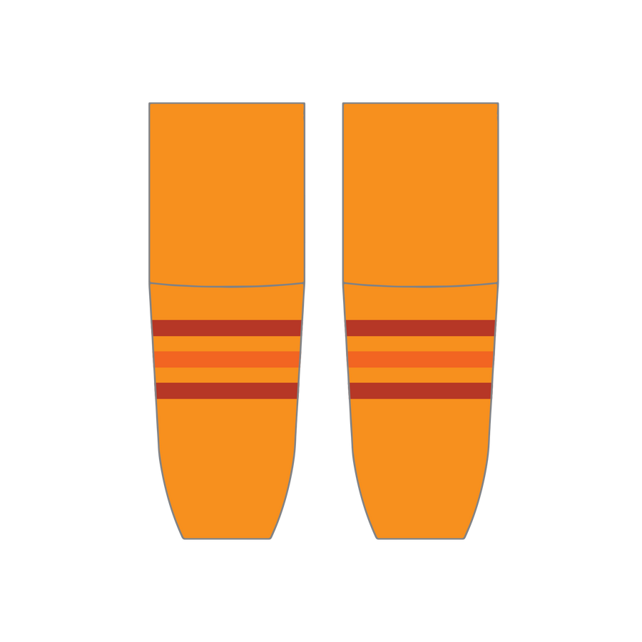 Team Orange Hockey Socks