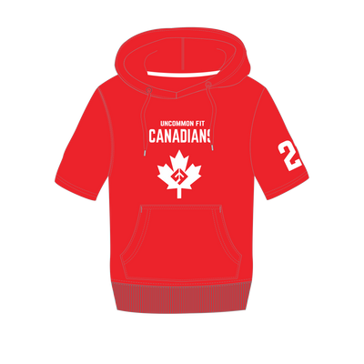 UcFit Canadians- UcFit Short Sleeve Hoodie French Terry Hoodie.