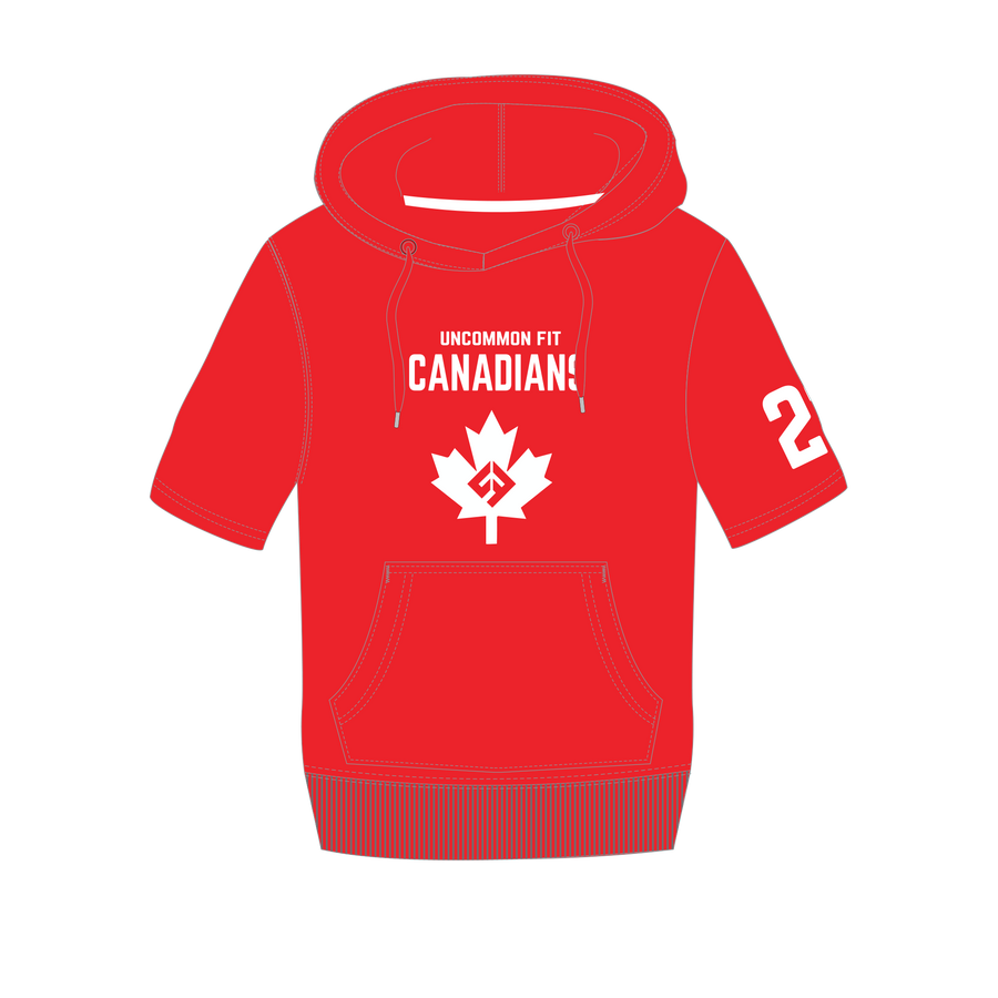 UcFit Canadians- UcFit Short Sleeve Hoodie French Terry Hoodie.