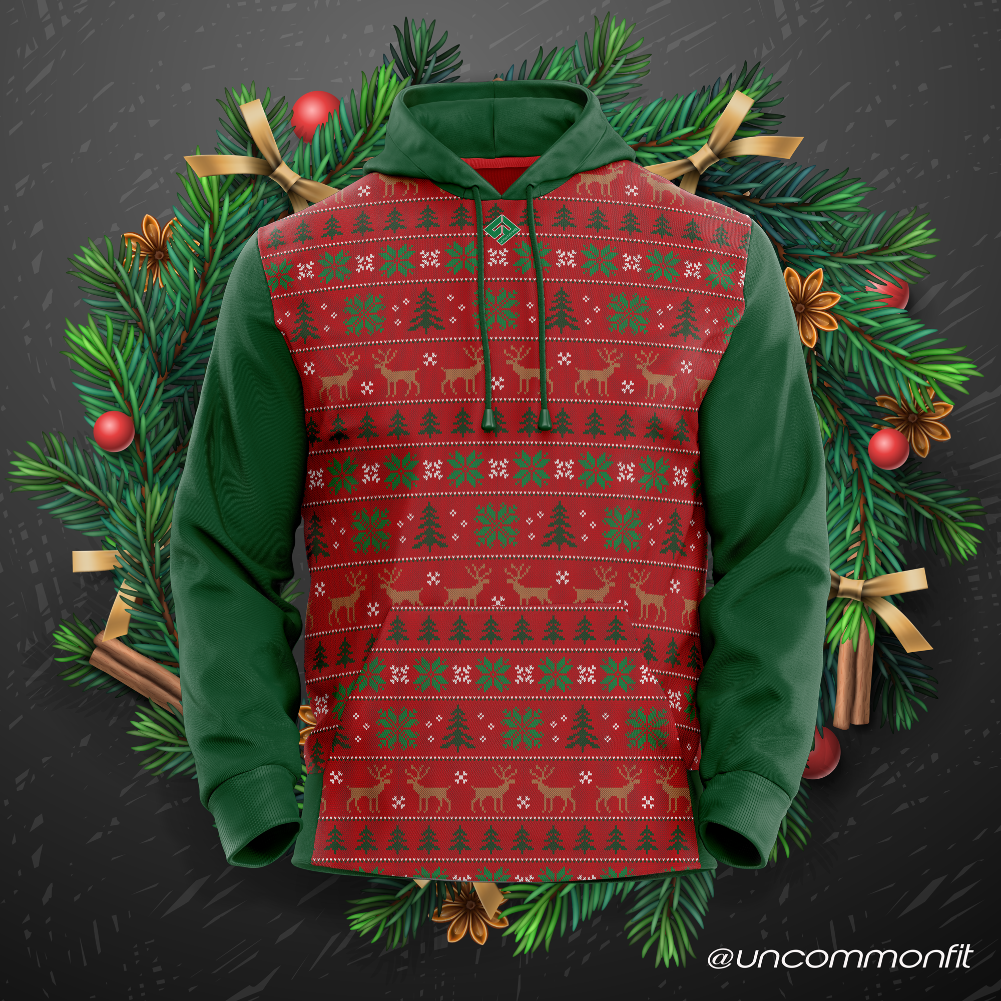 Hood shop christmas sweater