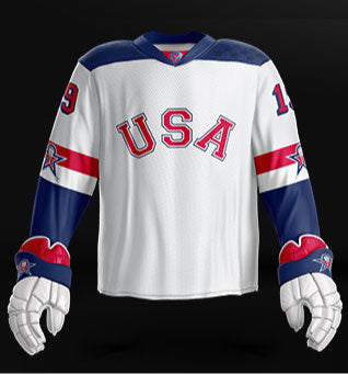 United States 2022 World Junior - Replica Jersey (White)
