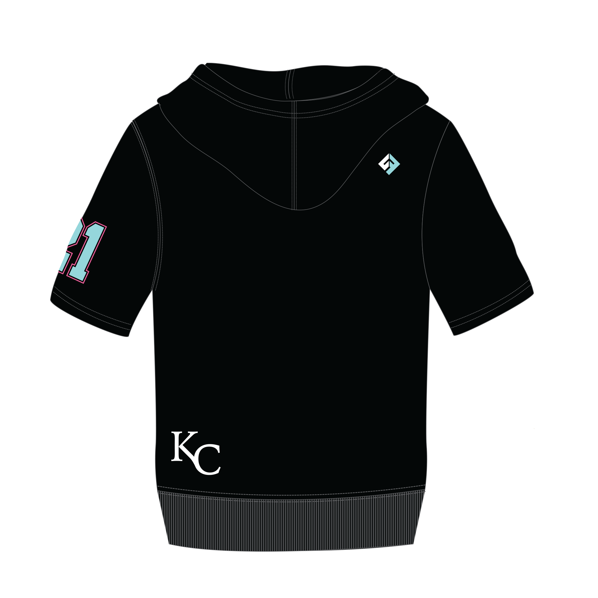 Wasted Talent- UcFit Short Sleeve Hoodie French Terry Hoodie.