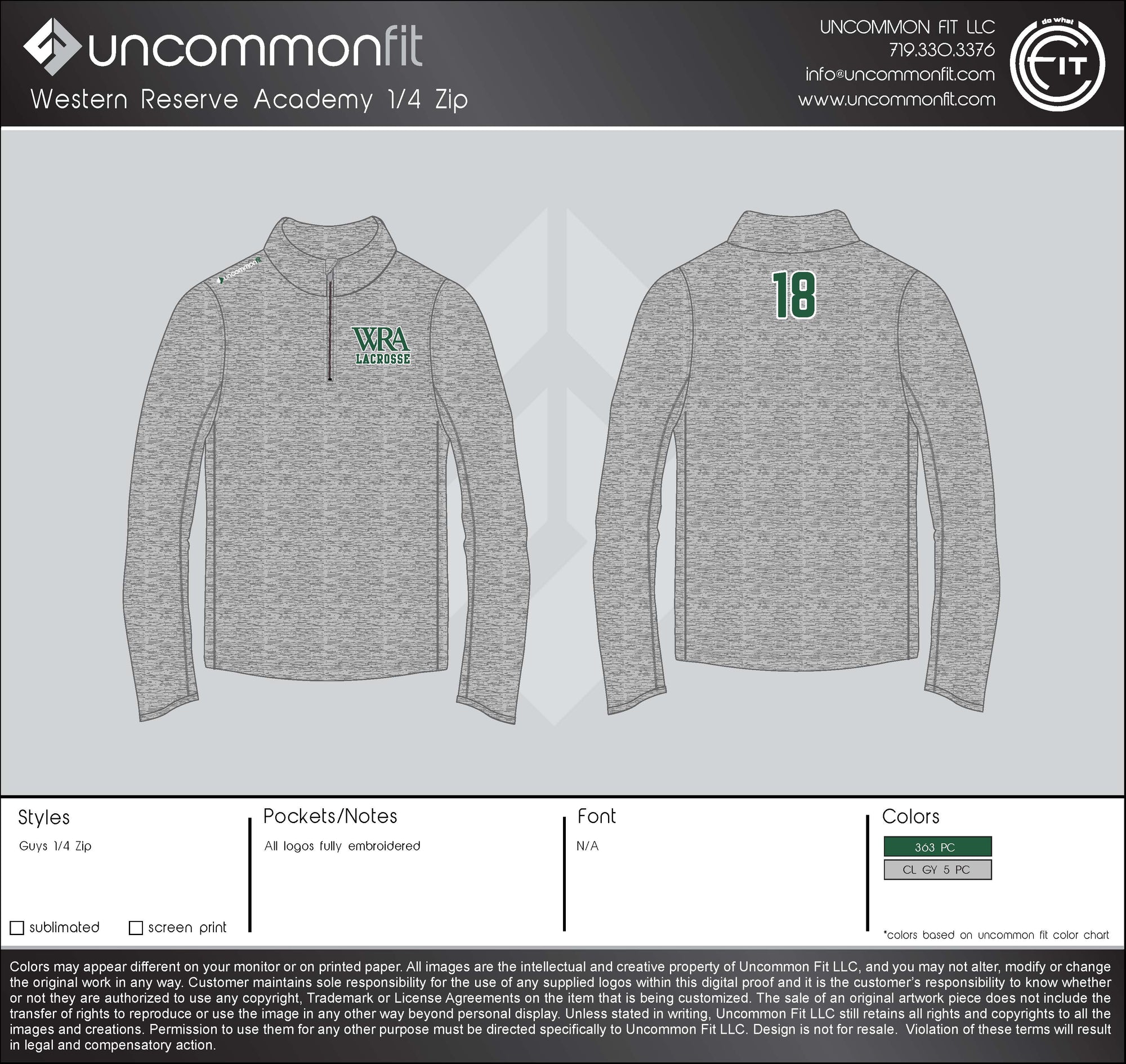 Western Reserve 1/4 Zip