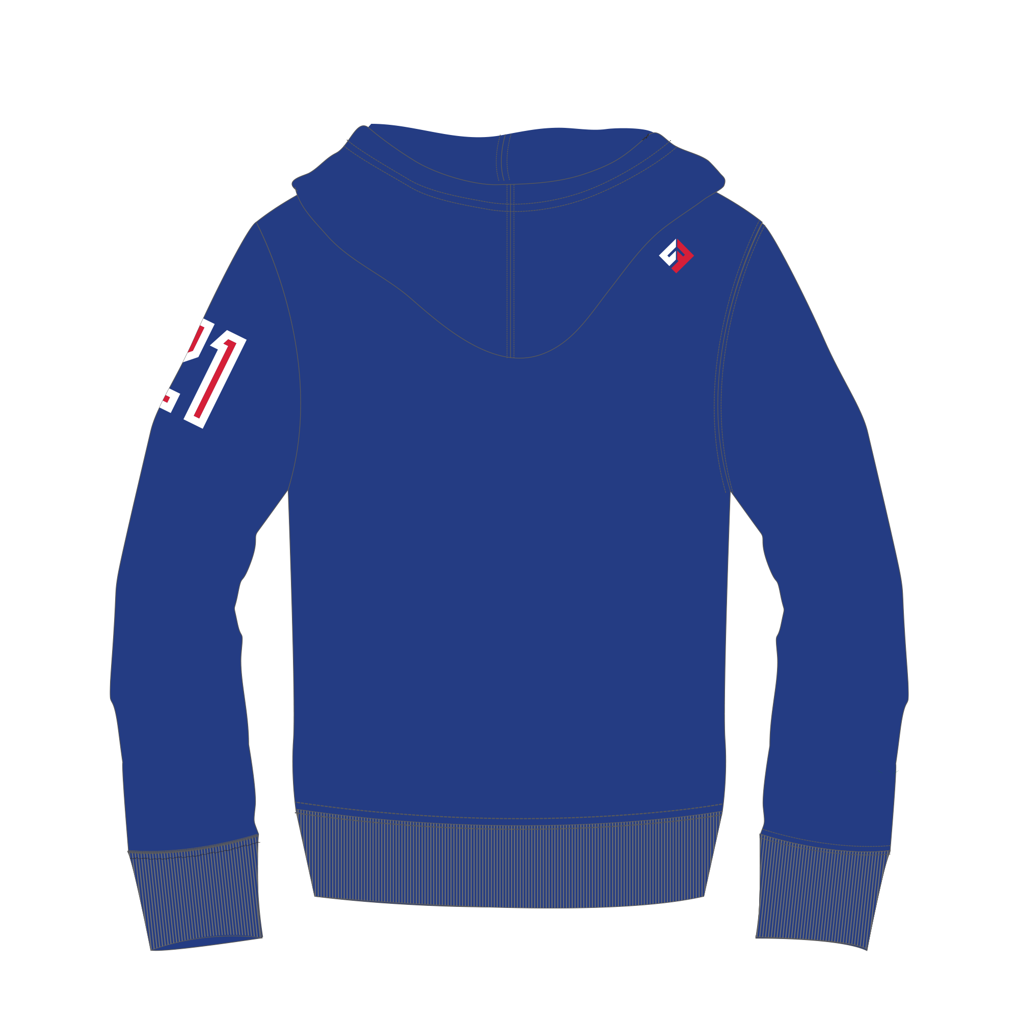 Whitby Warriors  - UcFit French Terry Hoodie.