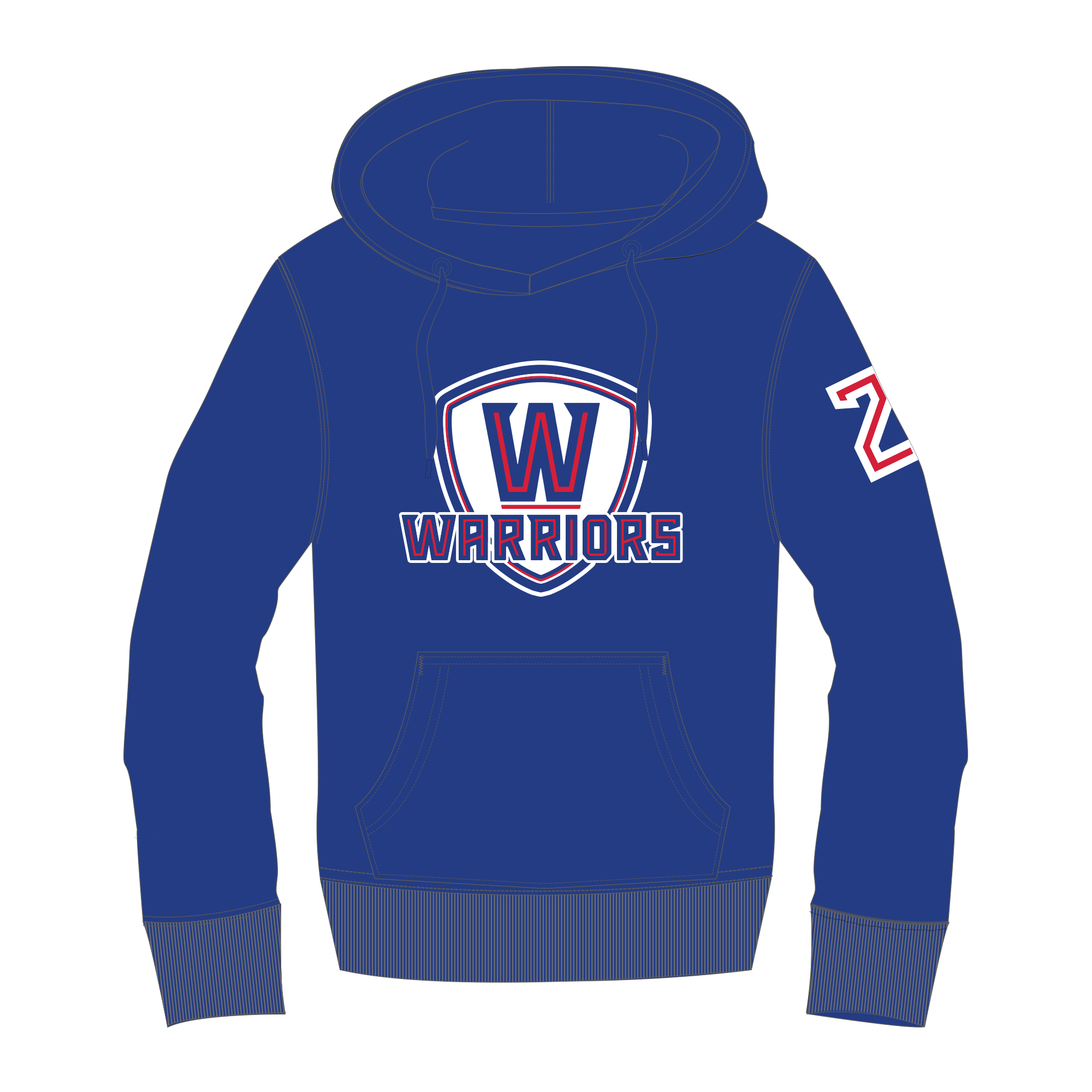 Whitby Warriors  - UcFit French Terry Hoodie.