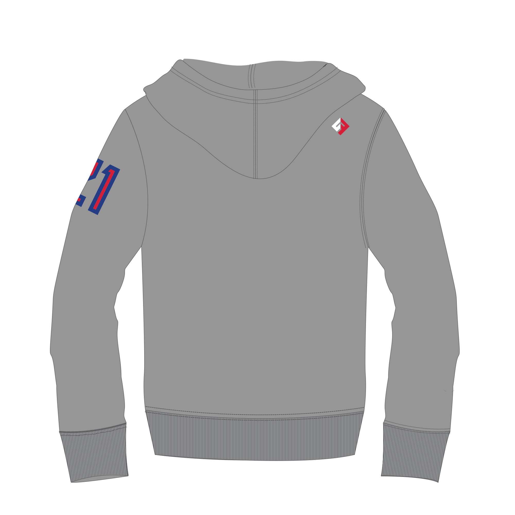 Whitby Warriors  - UcFit French Terry Hoodie.