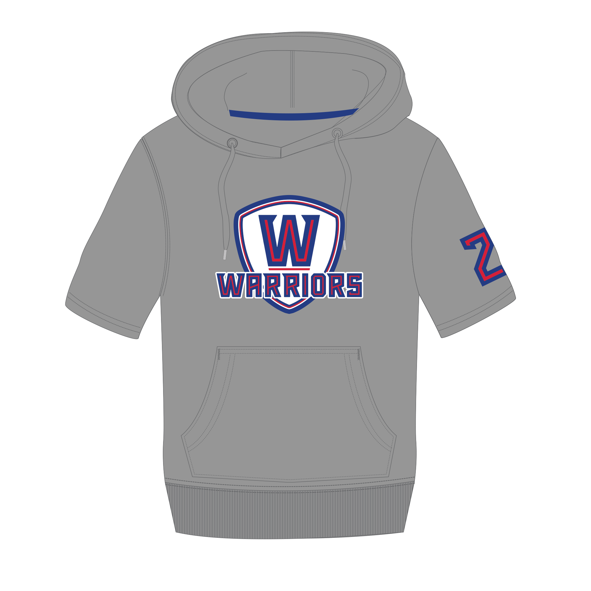 Grey warriors hot sale hoodie
