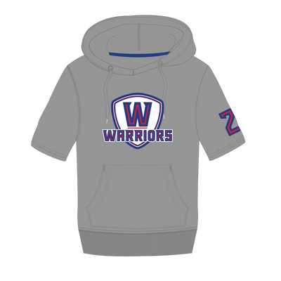Whitby Warriors - UcFit Short Sleeve Hoodie French Terry Hoodie.