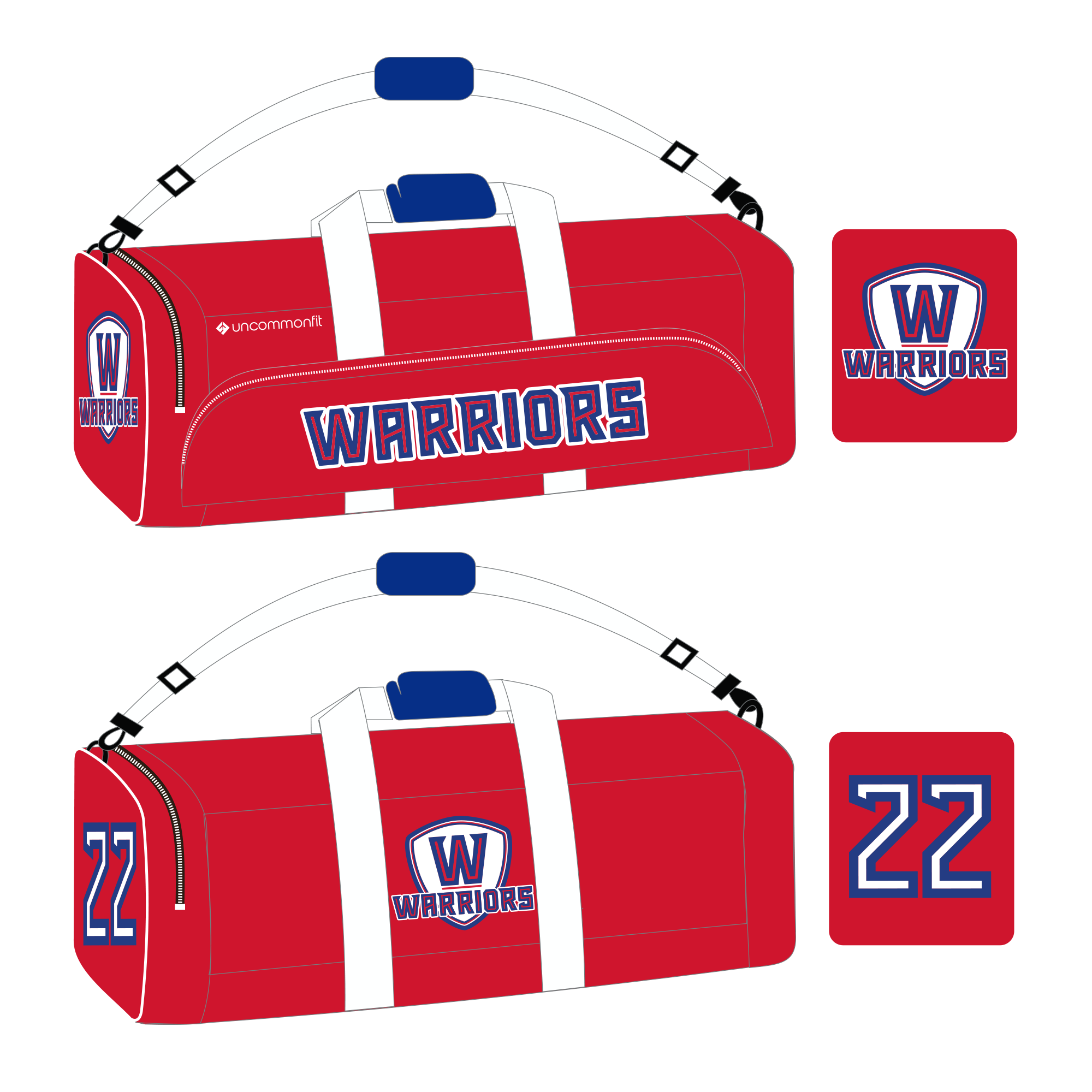Whitby Warriors'Traveler' Equipment Bag (holds 2 Sticks)