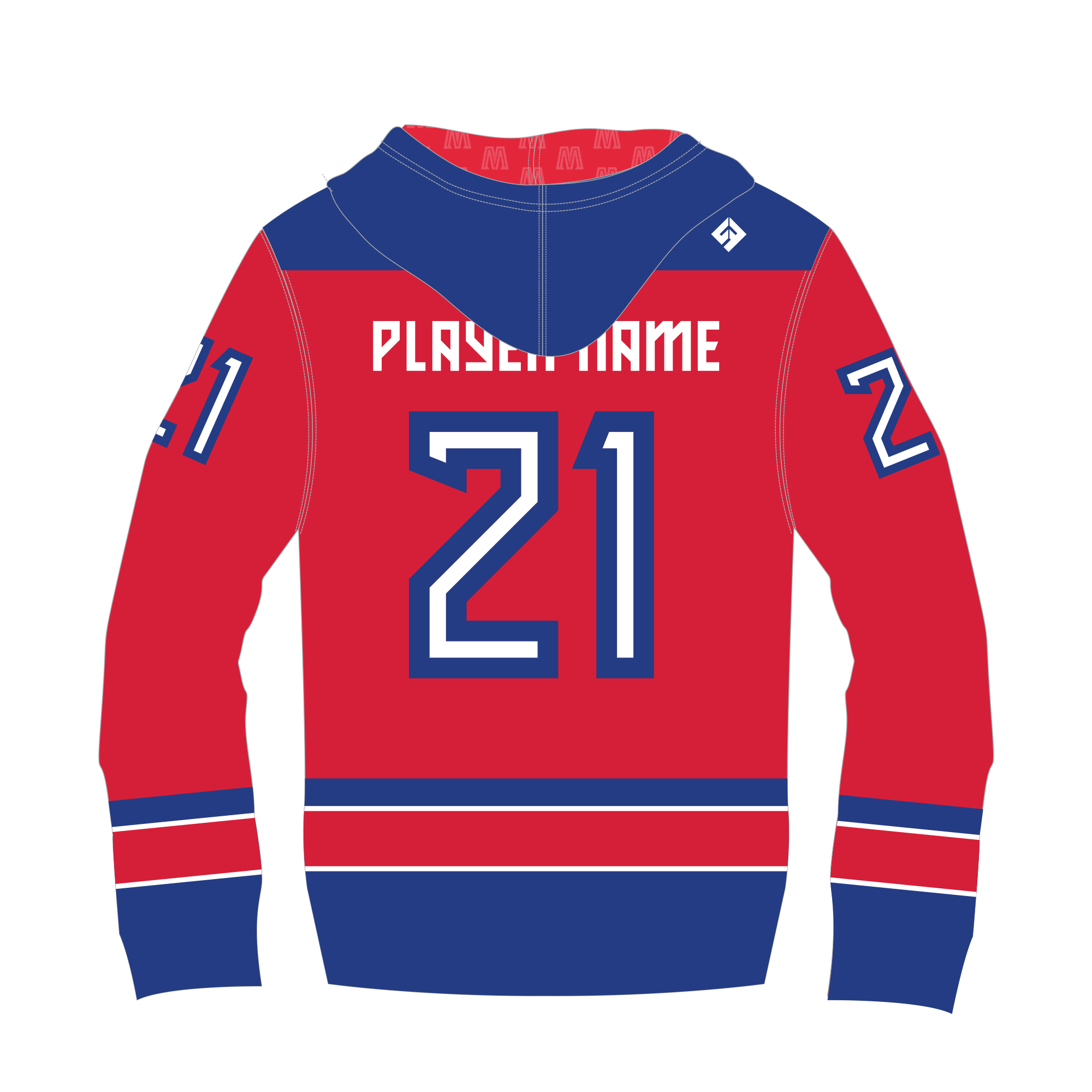 Whitby Warriors Jersey Sublimated Hoodie