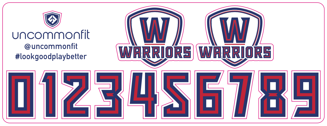 Whitby Warriors Helmet Stickers