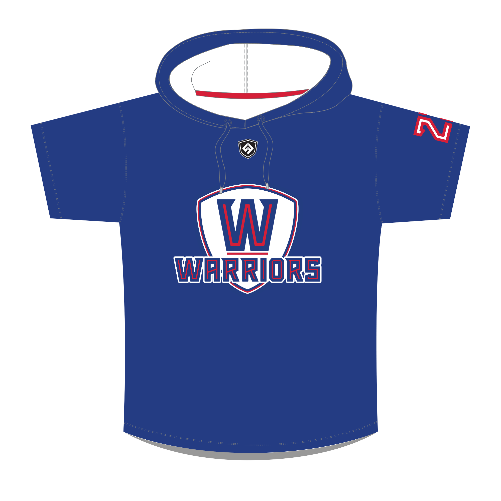 Warriors Light Weight Hoodie - Sublimated